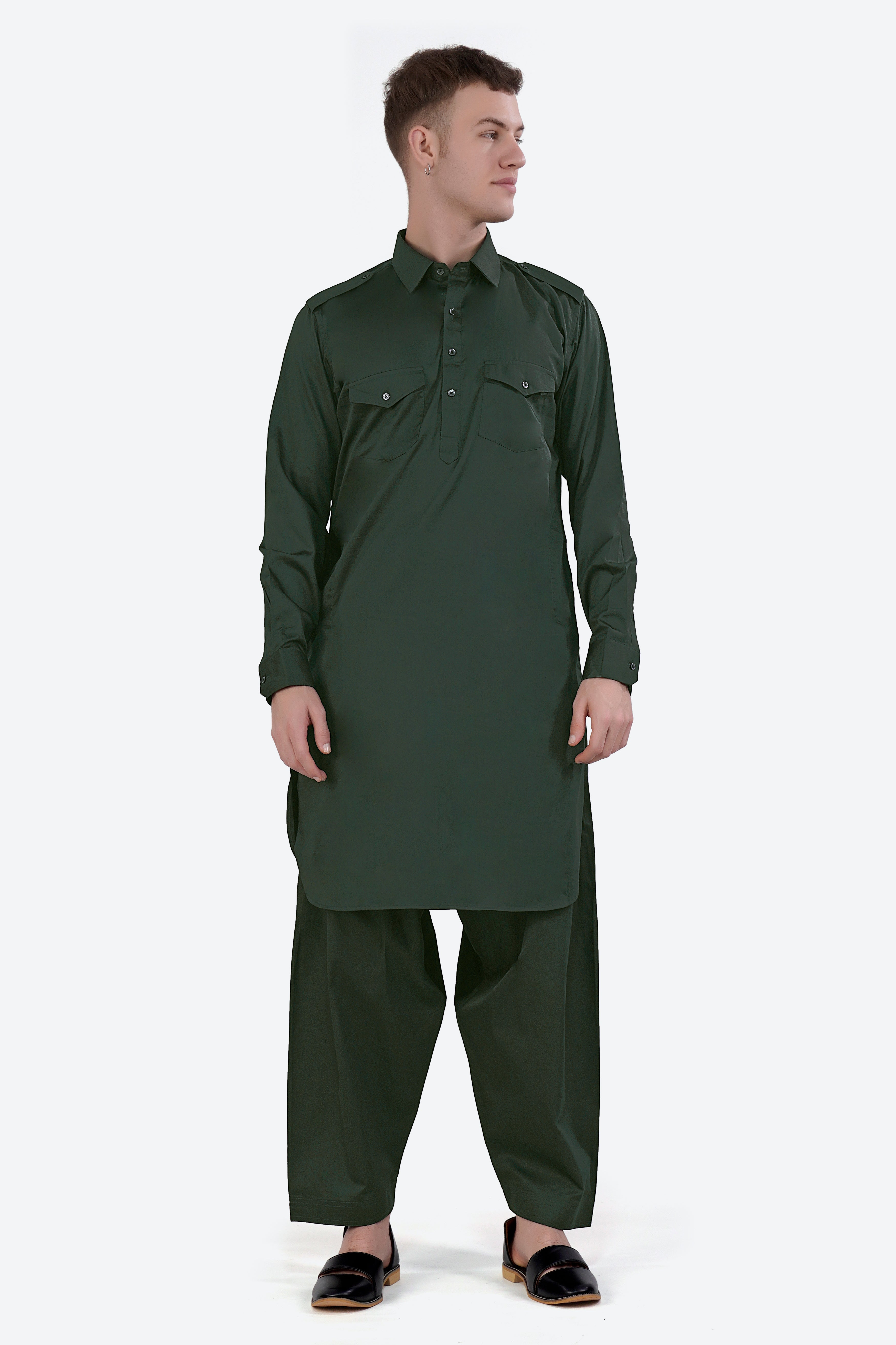 Timber Green Dhoti F-6353