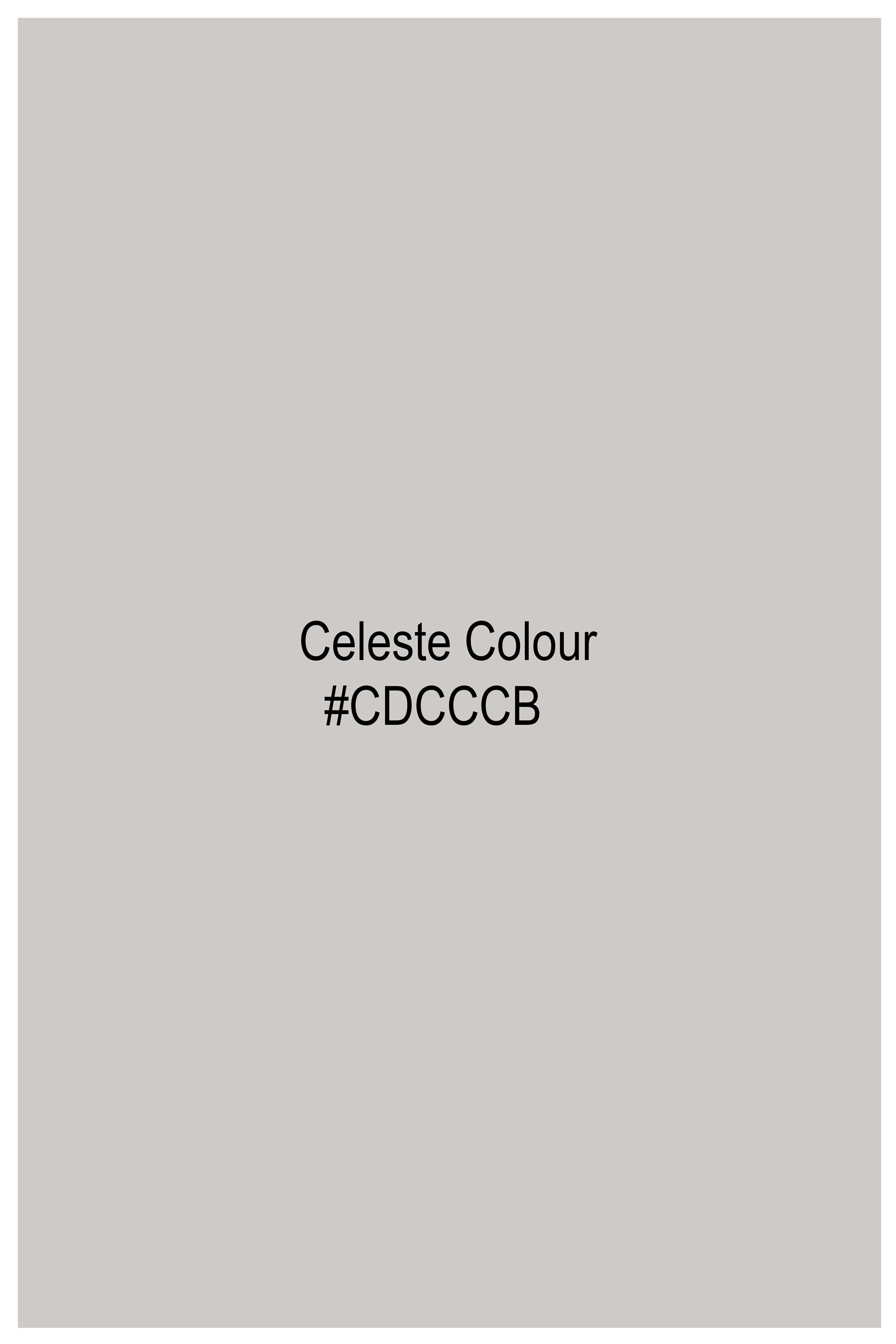 Celeste Gray Subtle Sheen Super Soft Premium Cotton Pathani Set