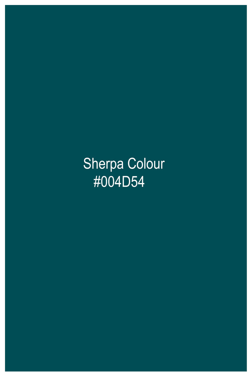 Sherpa Blue Subtle Sheen Super Soft Premium Cotton Pathani Set