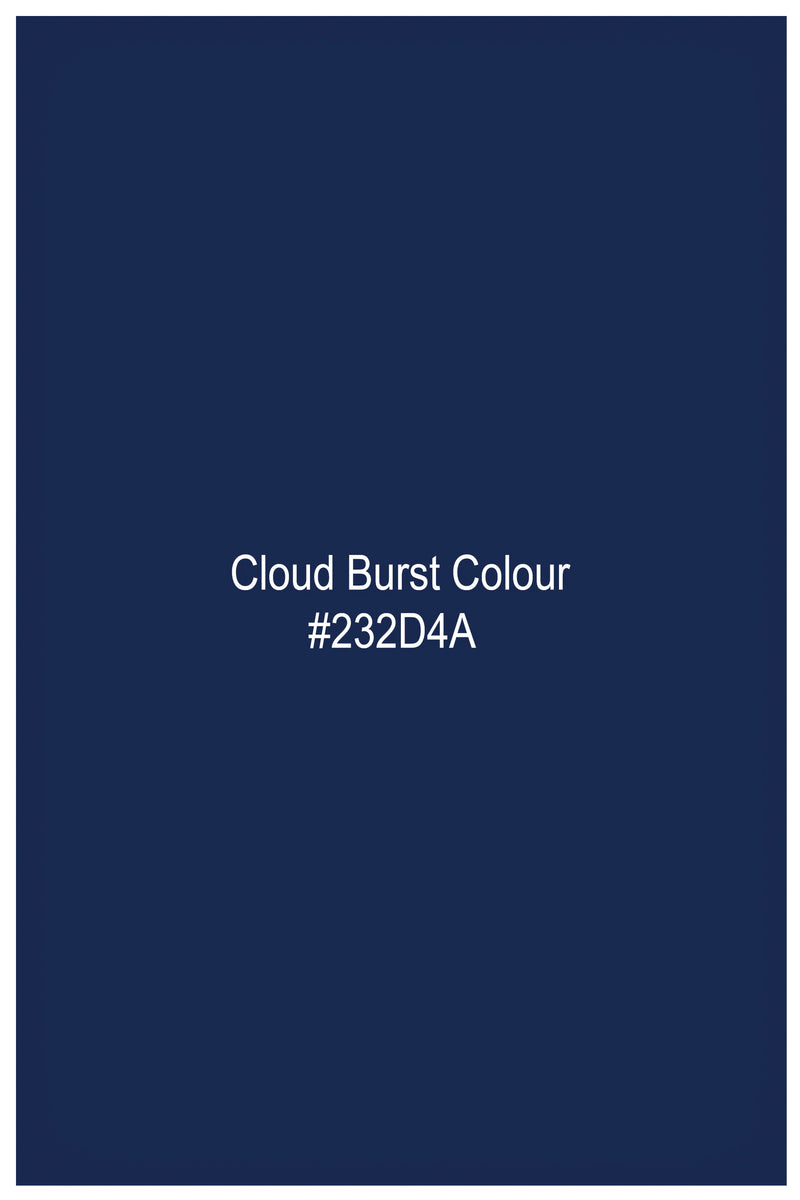 Cloud Burst Blue Subtle Sheen Super Soft Premium Cotton Pathani Set