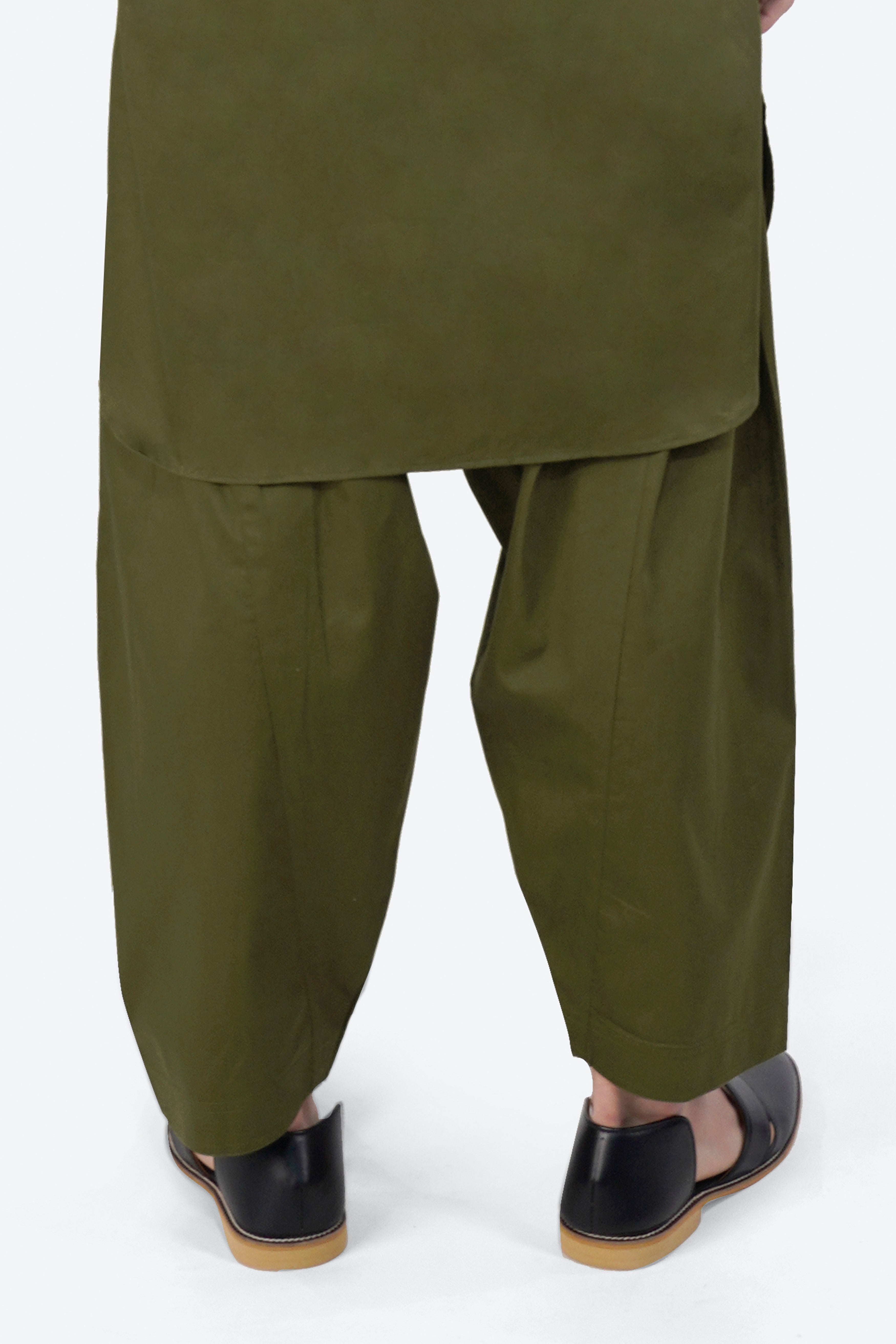 Fuscous Green Dhoti F-6301