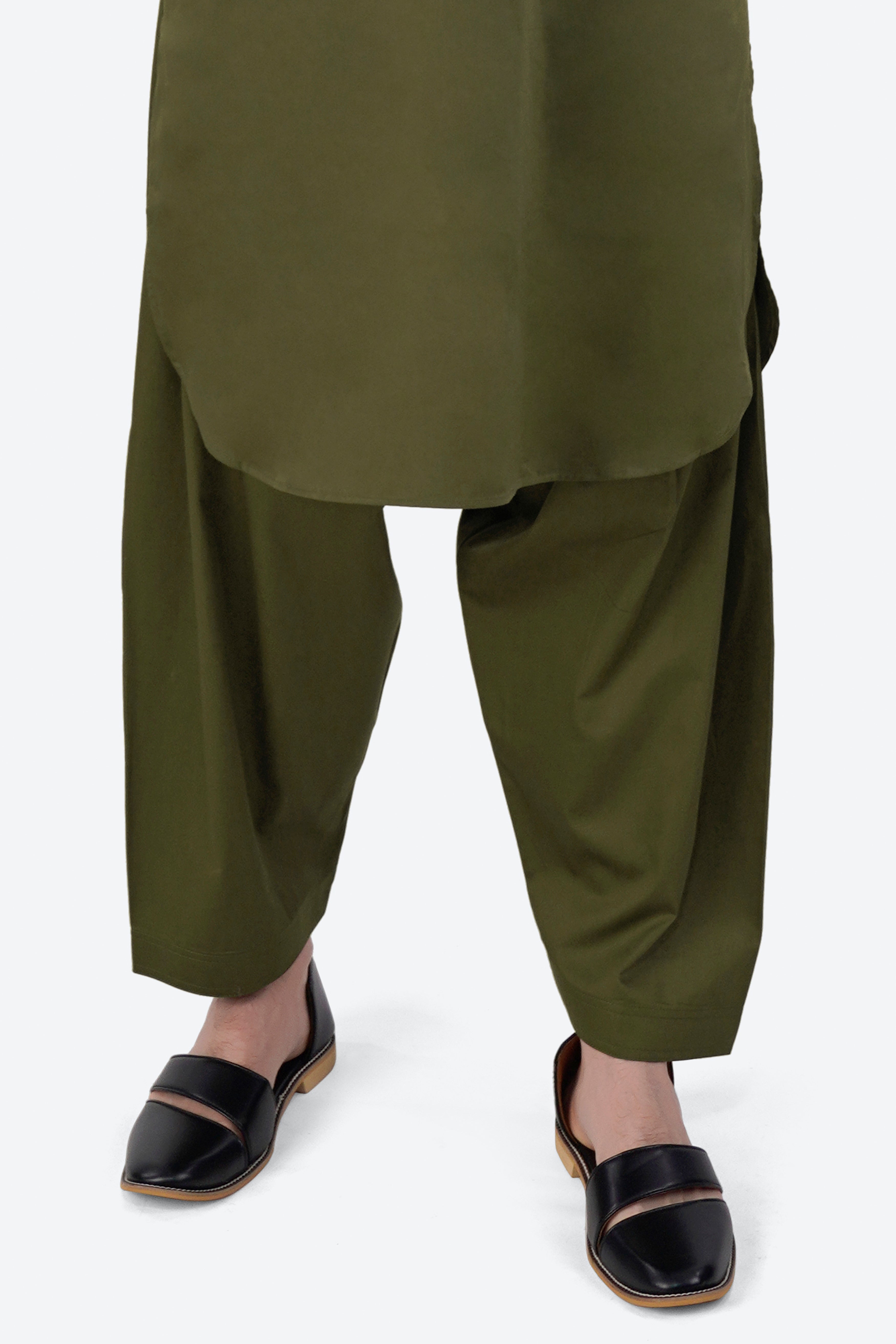 Fuscous Green Dhoti F-6301