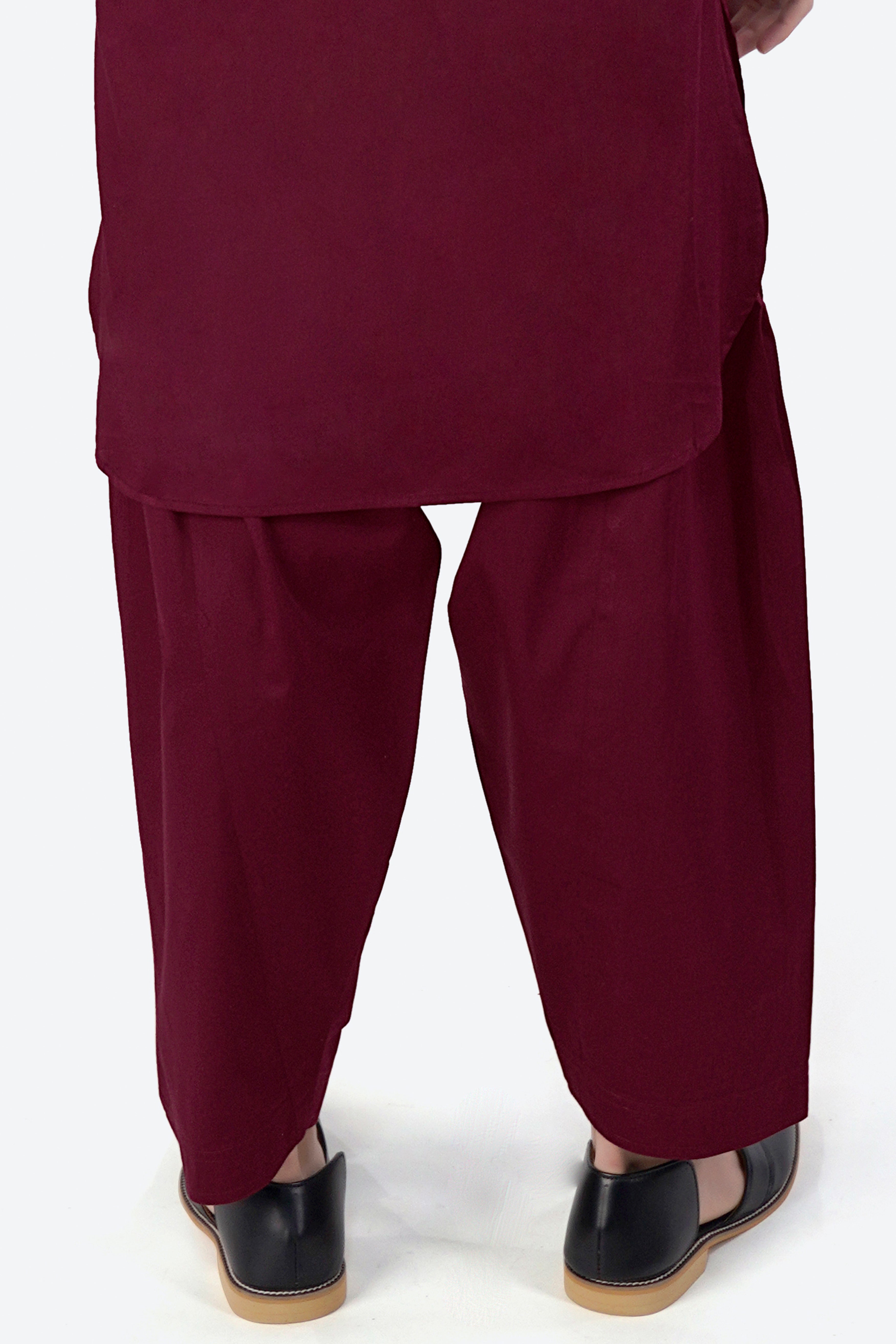 Crater Maroon Dhoti F-6302