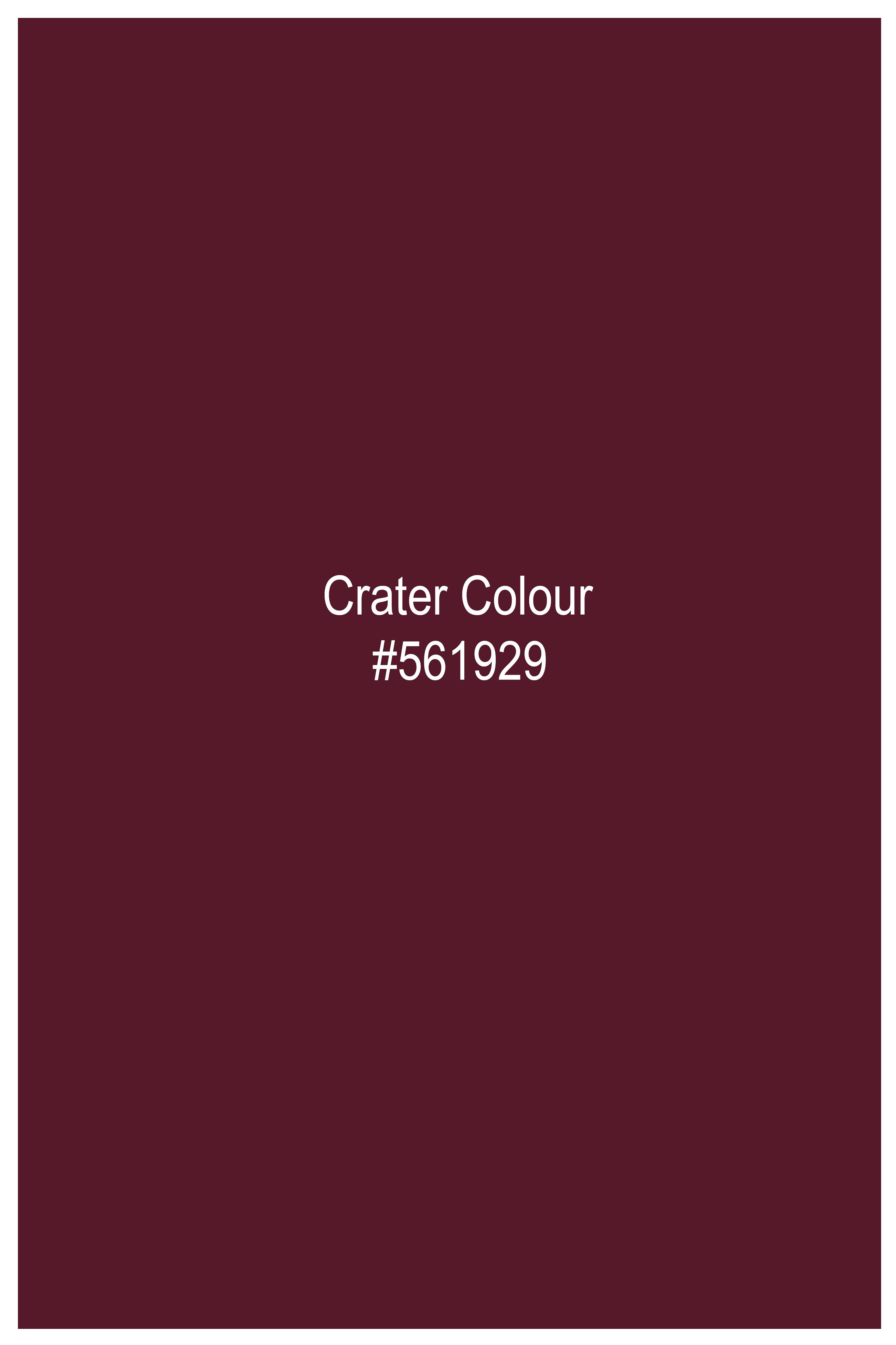 Crater Maroon Subtle Sheen Super Soft Premium Cotton Pathani Set