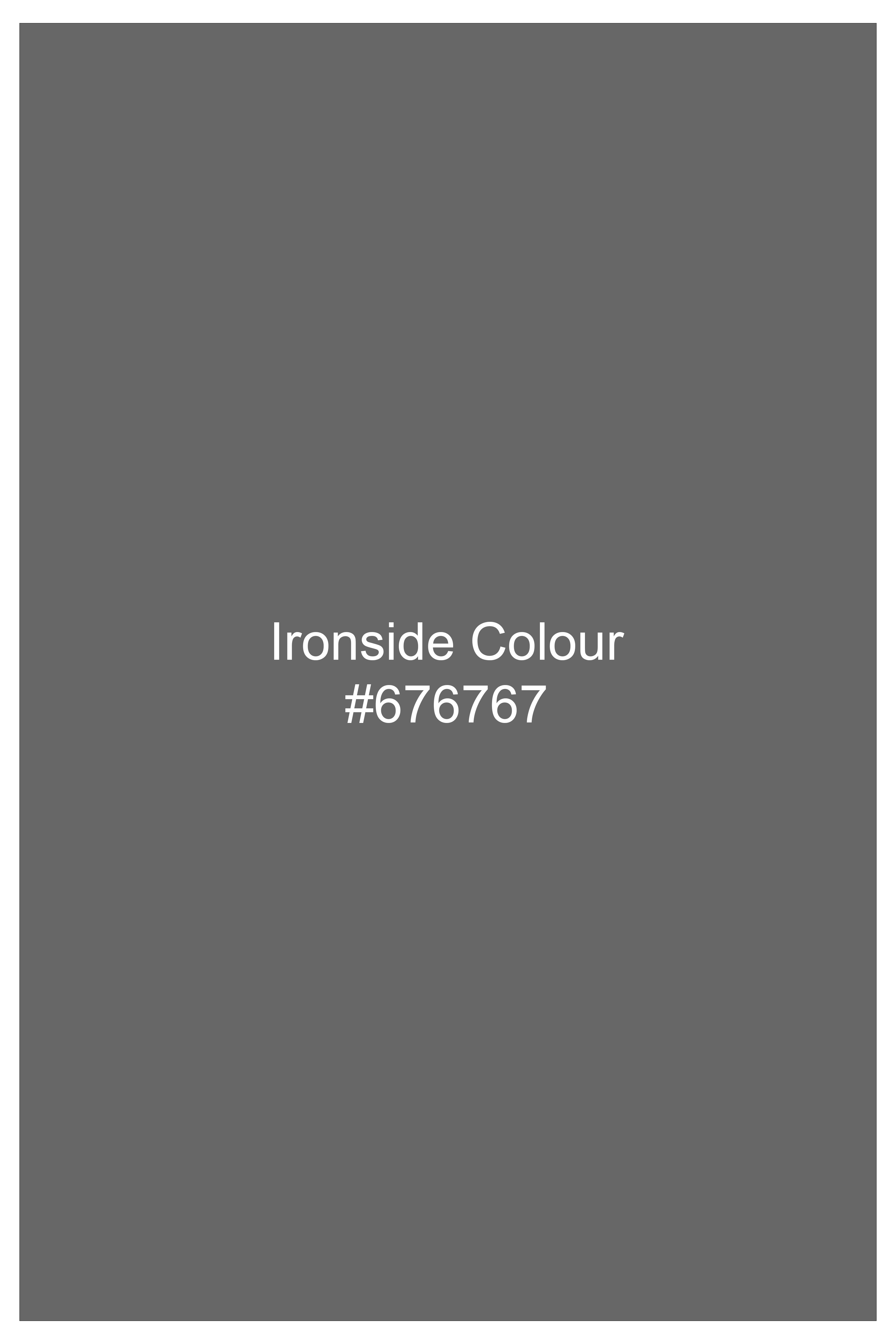 Ironside Gray Textured Twill Cotton Shirt