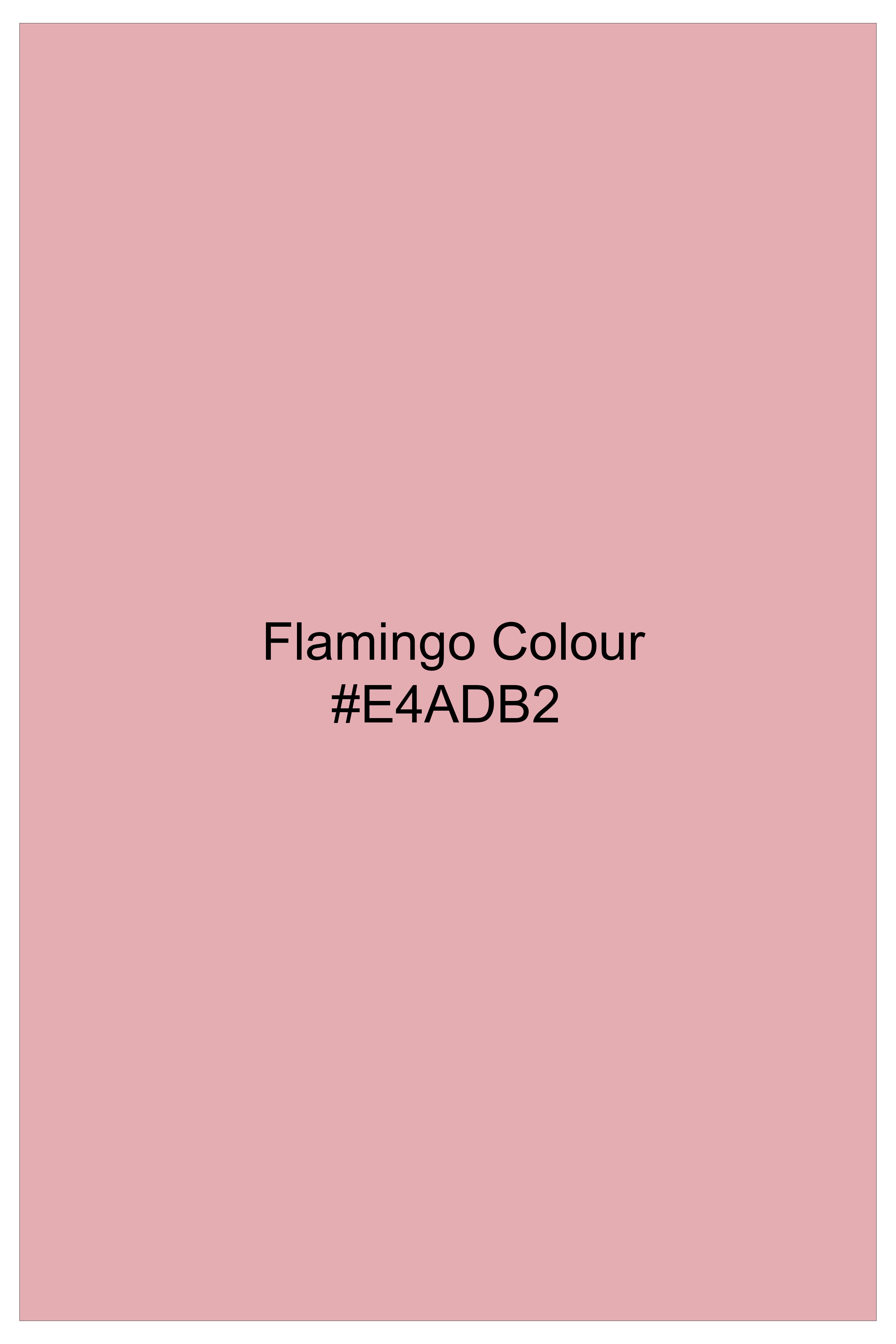 PinkFlair-Flamingo Solid Oxford Premium Cotton Semi Formal Shirt