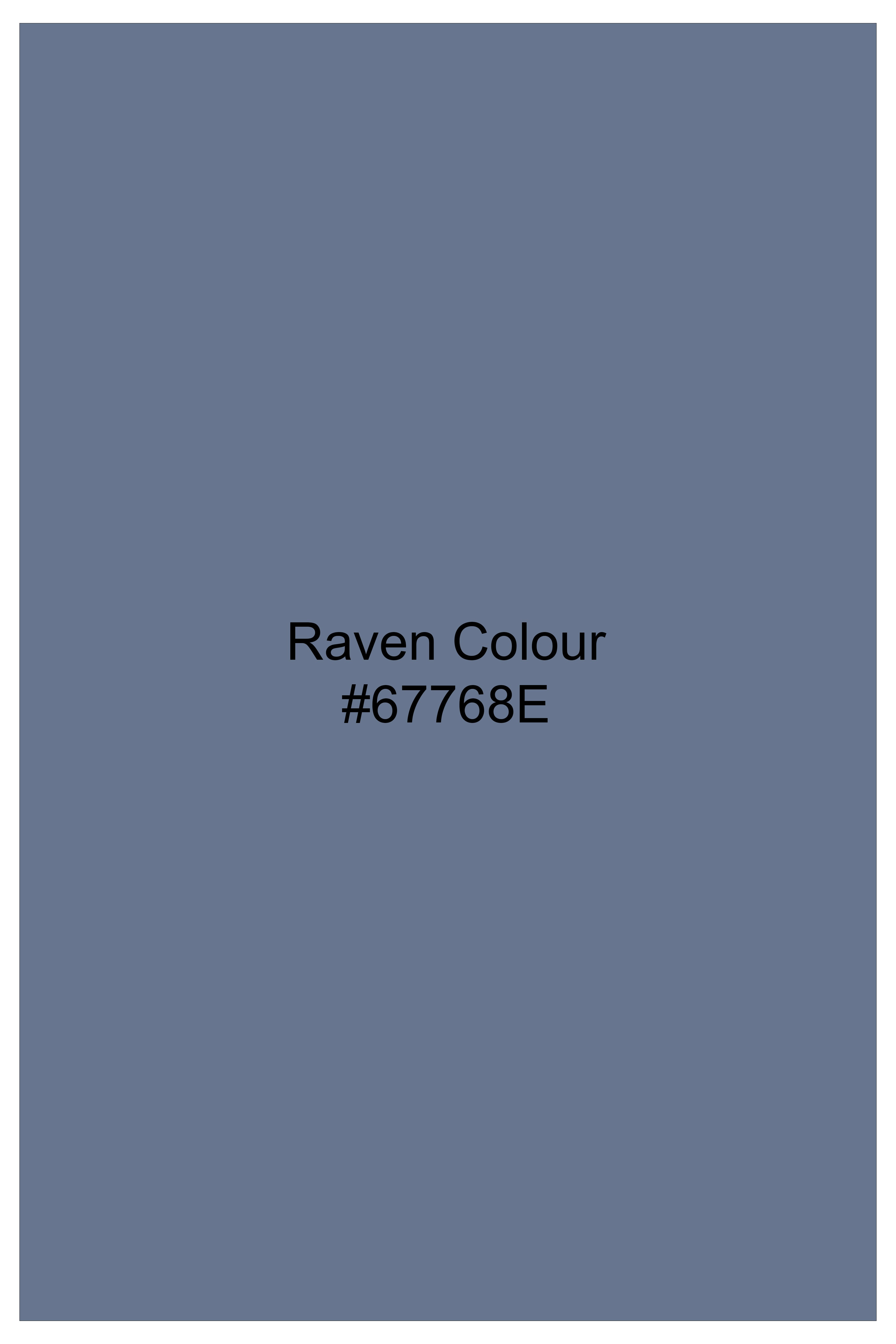 Raven Blue Textured Royal Oxford Premium Cotton Shirt