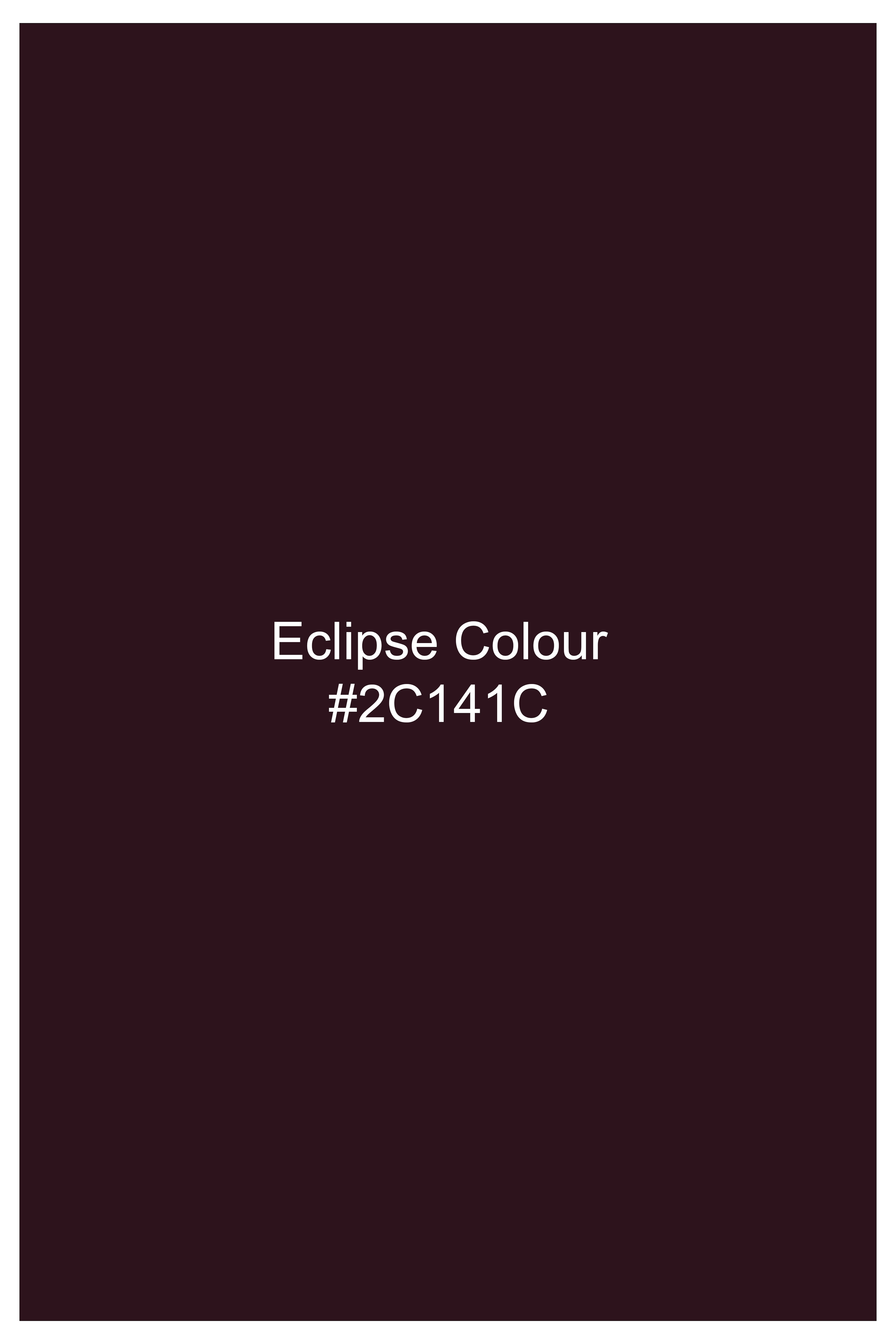 Wine-Eclipse Maroon Solid Poplin Premium Cotton Boxer