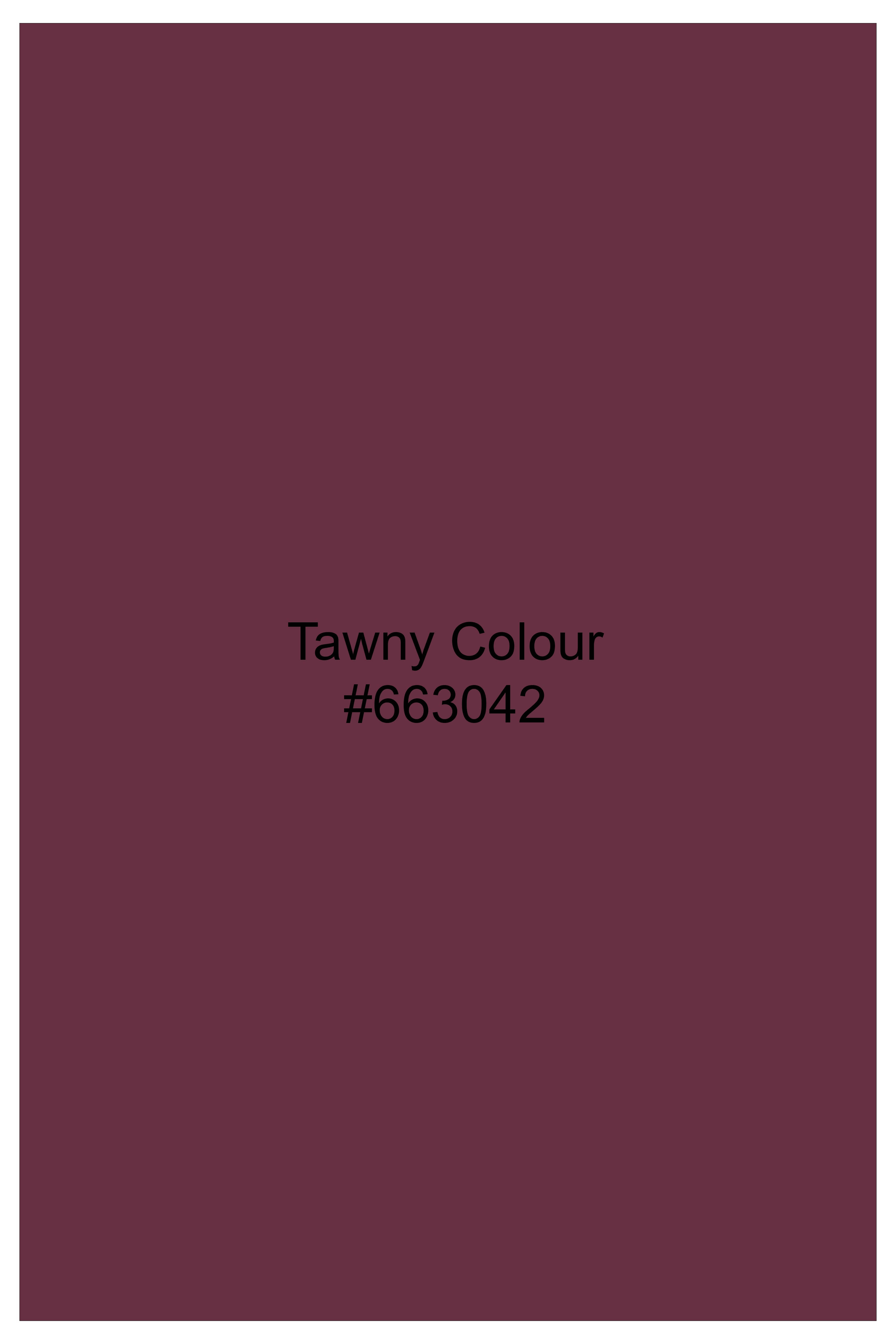 Tawny Maroon Printed Poplin Giza Cotton Shirt