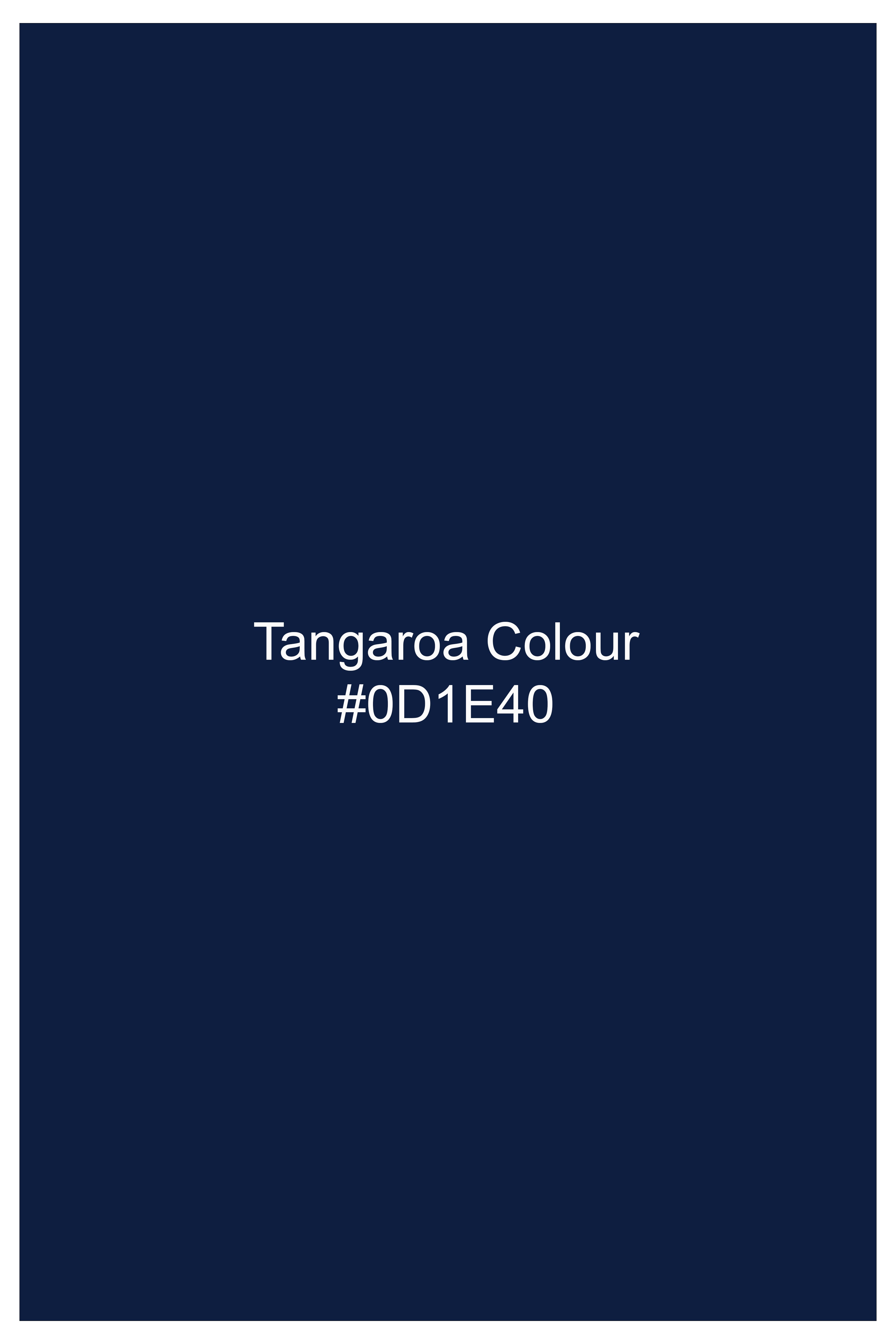 Tangaroa Dark Blue Textured Stretchable Denim