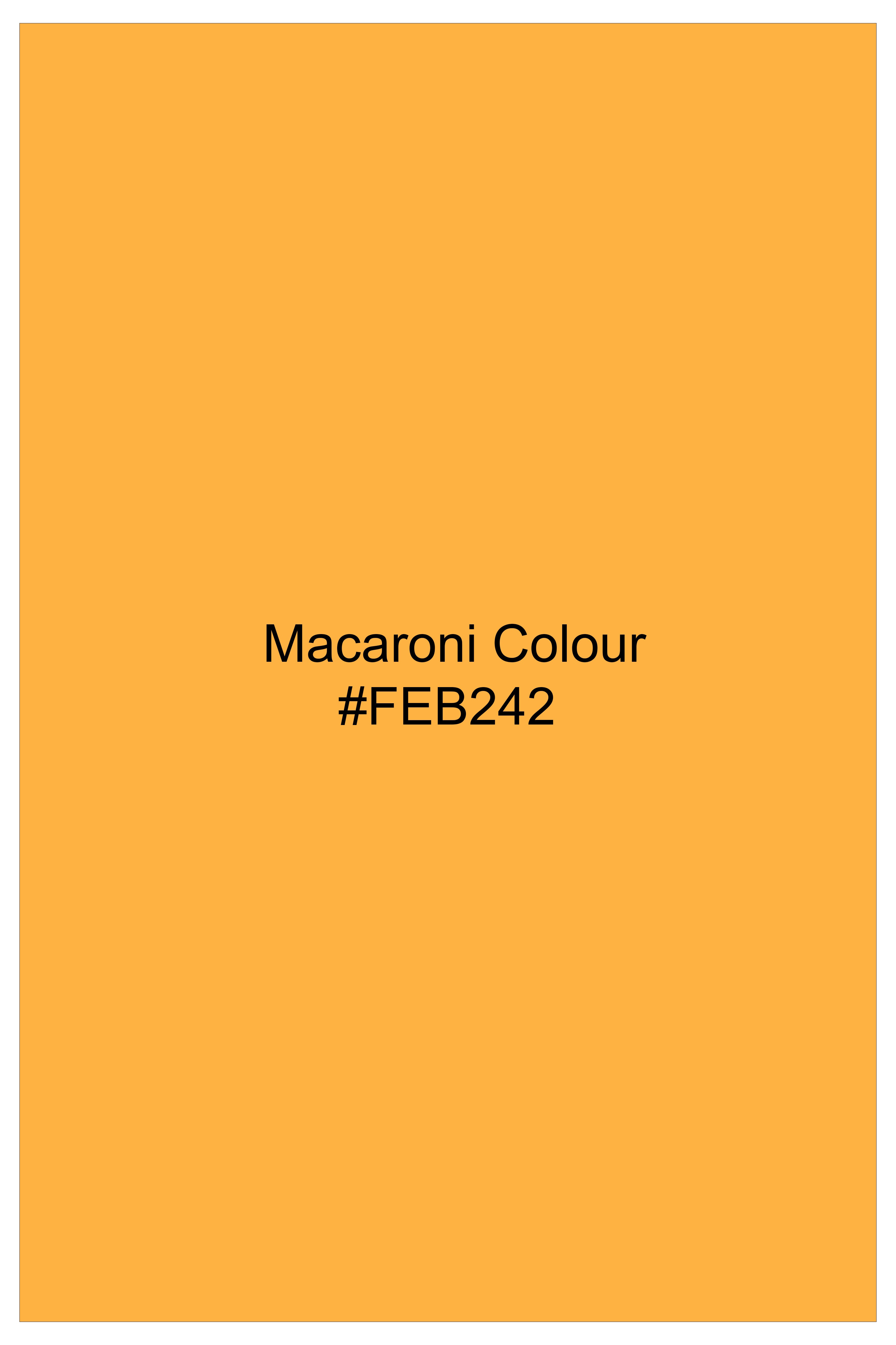 Spotted Sunset-Macaroni Orange Polka Dotted Printed Premium Cotton Boxer