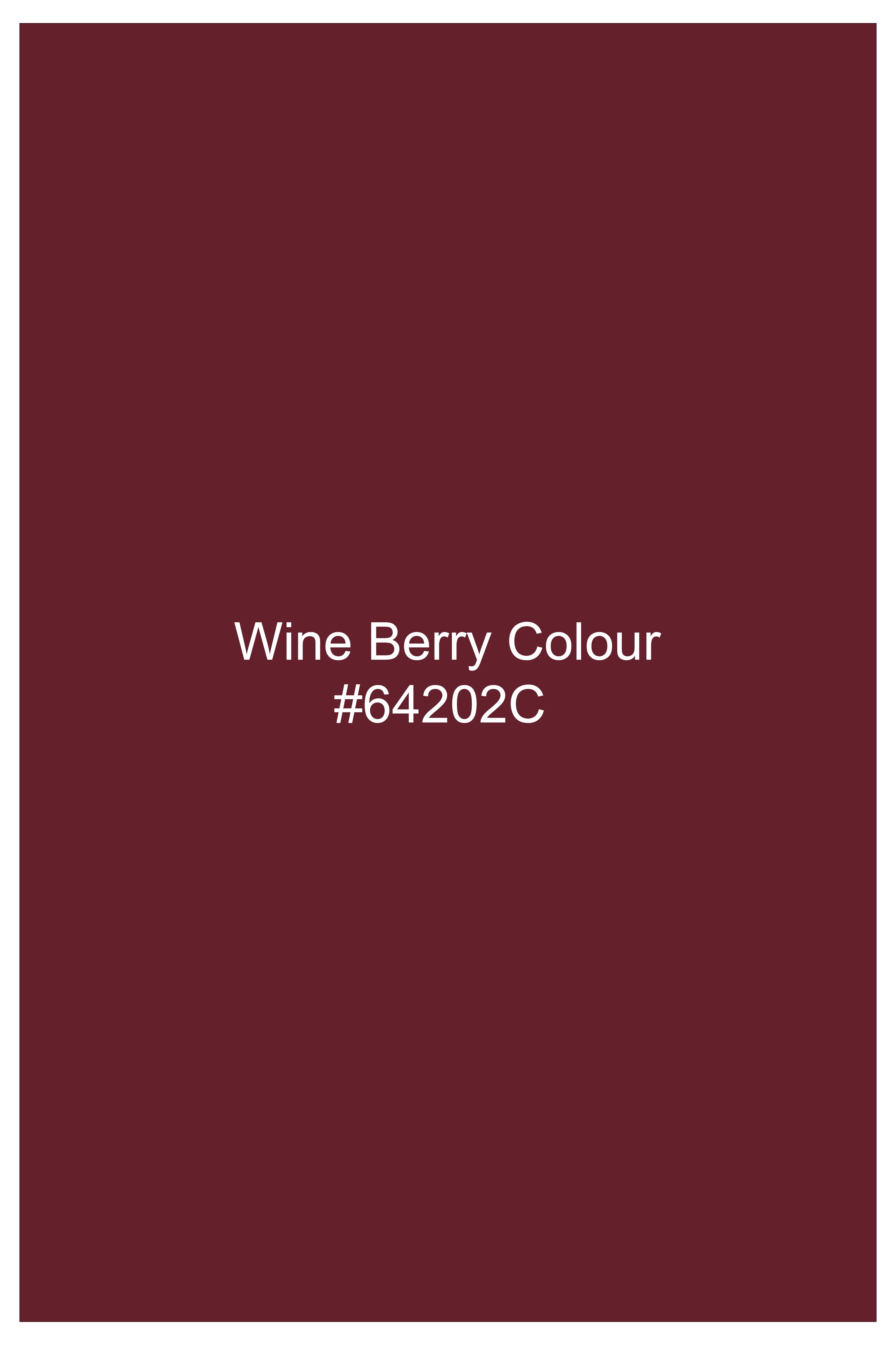 Merlot-Wine Berry Maroon Luxurious Linen Mandarin Dress Shirt