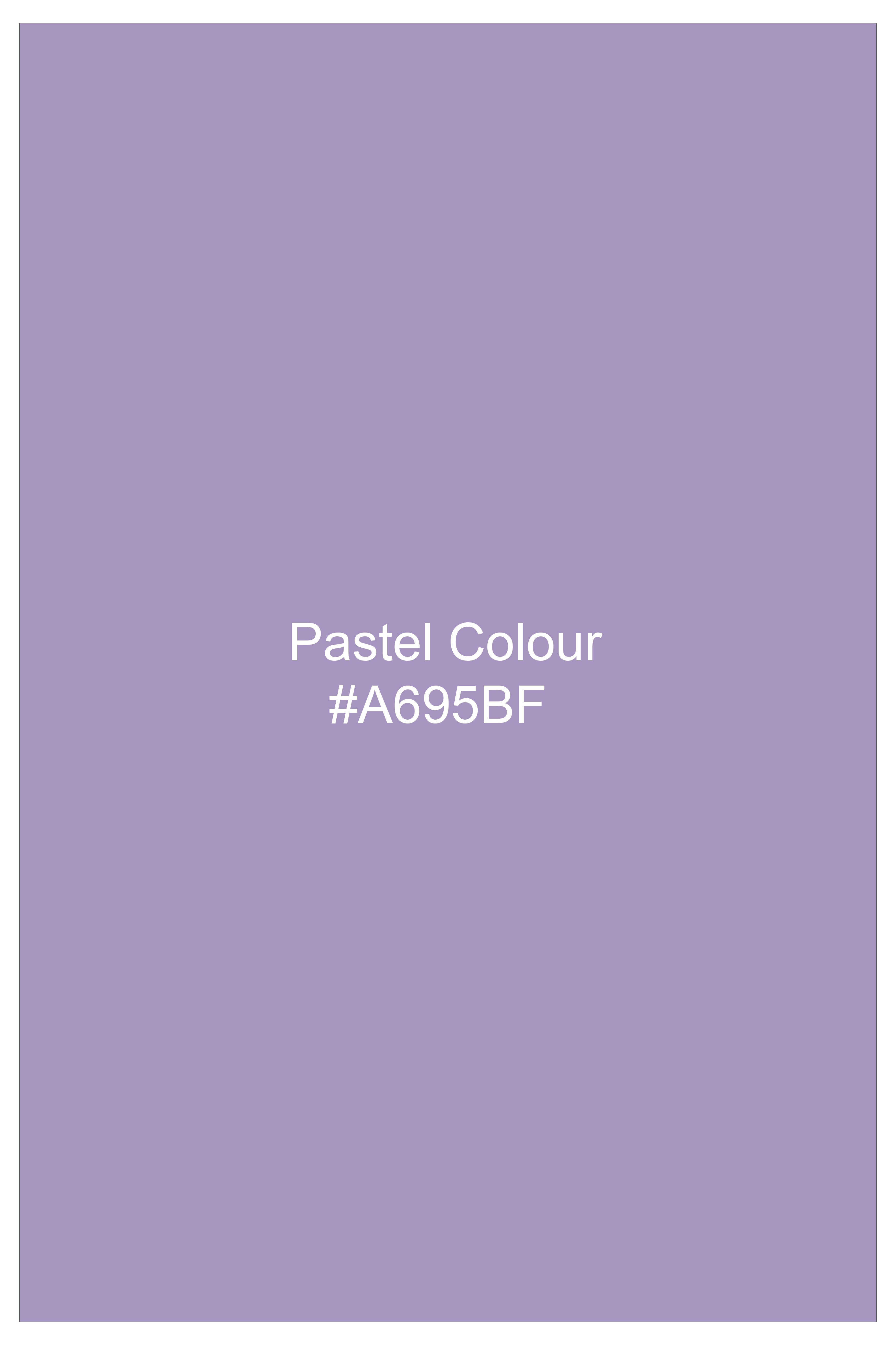 Lavero-Pastel Purple Subtle Sheen Super Soft Premium Cotton Cut Away Collar Dress Shirt