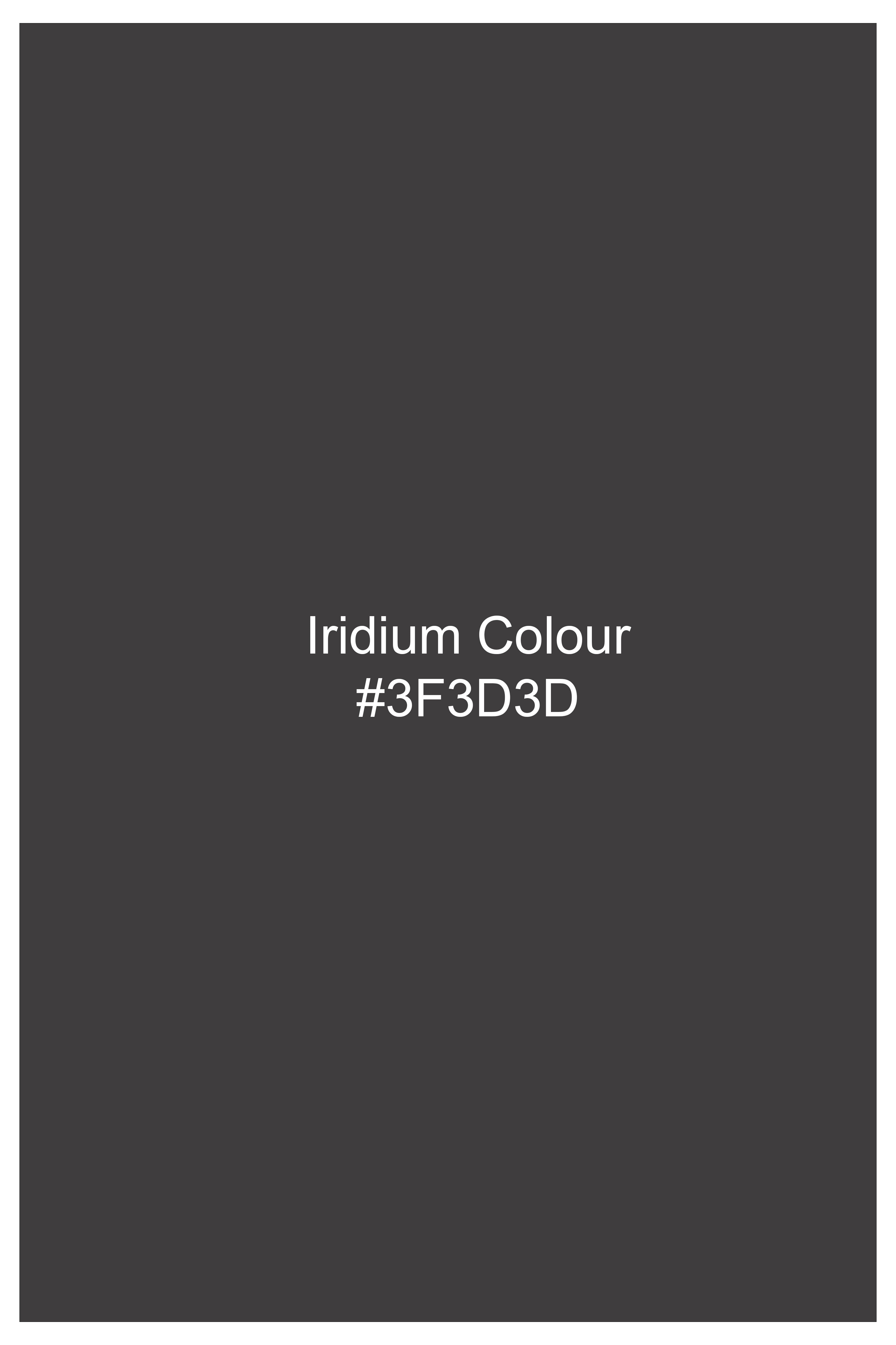 Granite-Iridium Gray Textured Flannel Premium Cotton Boxer