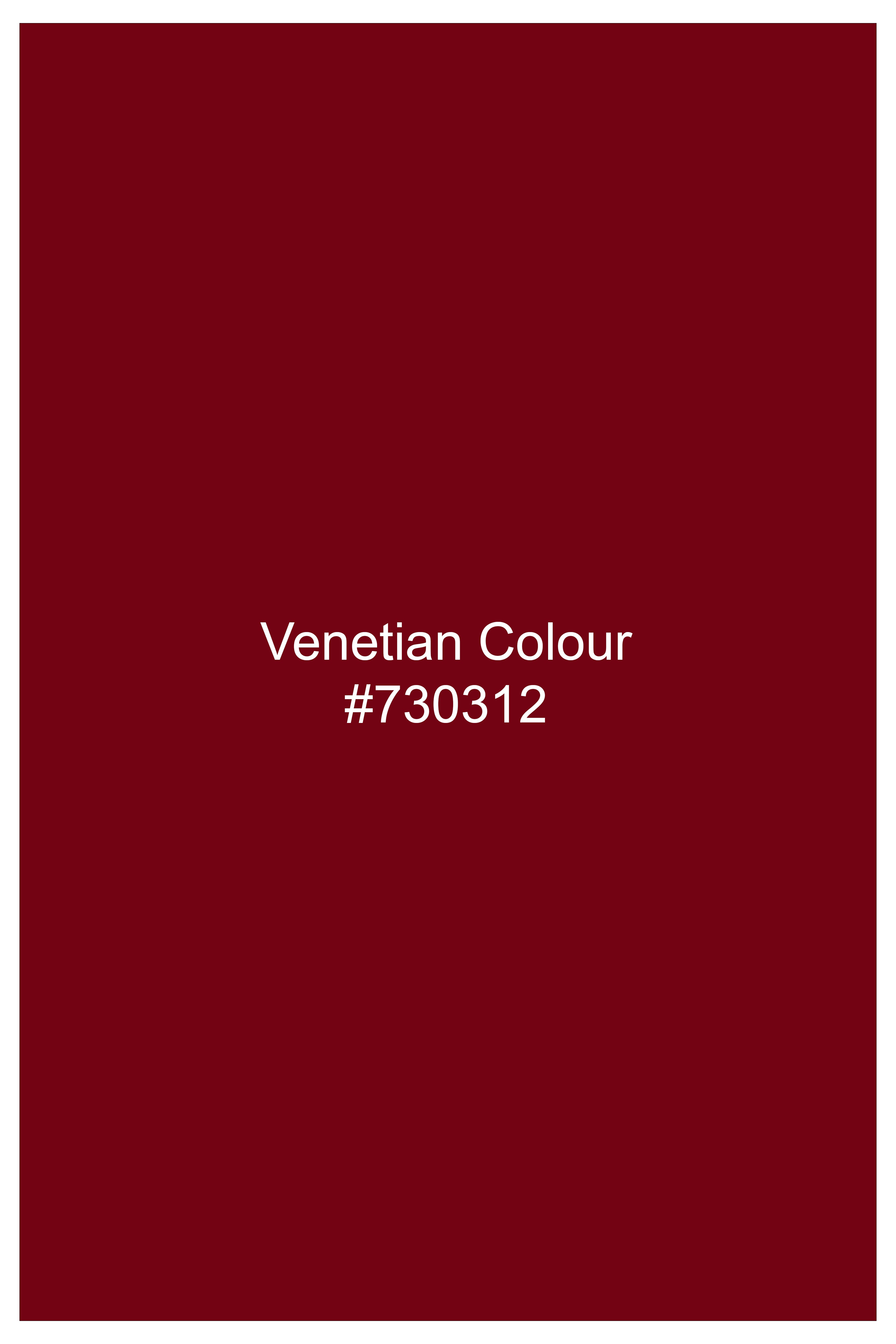 Majestic Ruby-Venetian Red Solid Subtle Sheen Super Soft Premium Cotton Cut Away Collar Dress Shirt