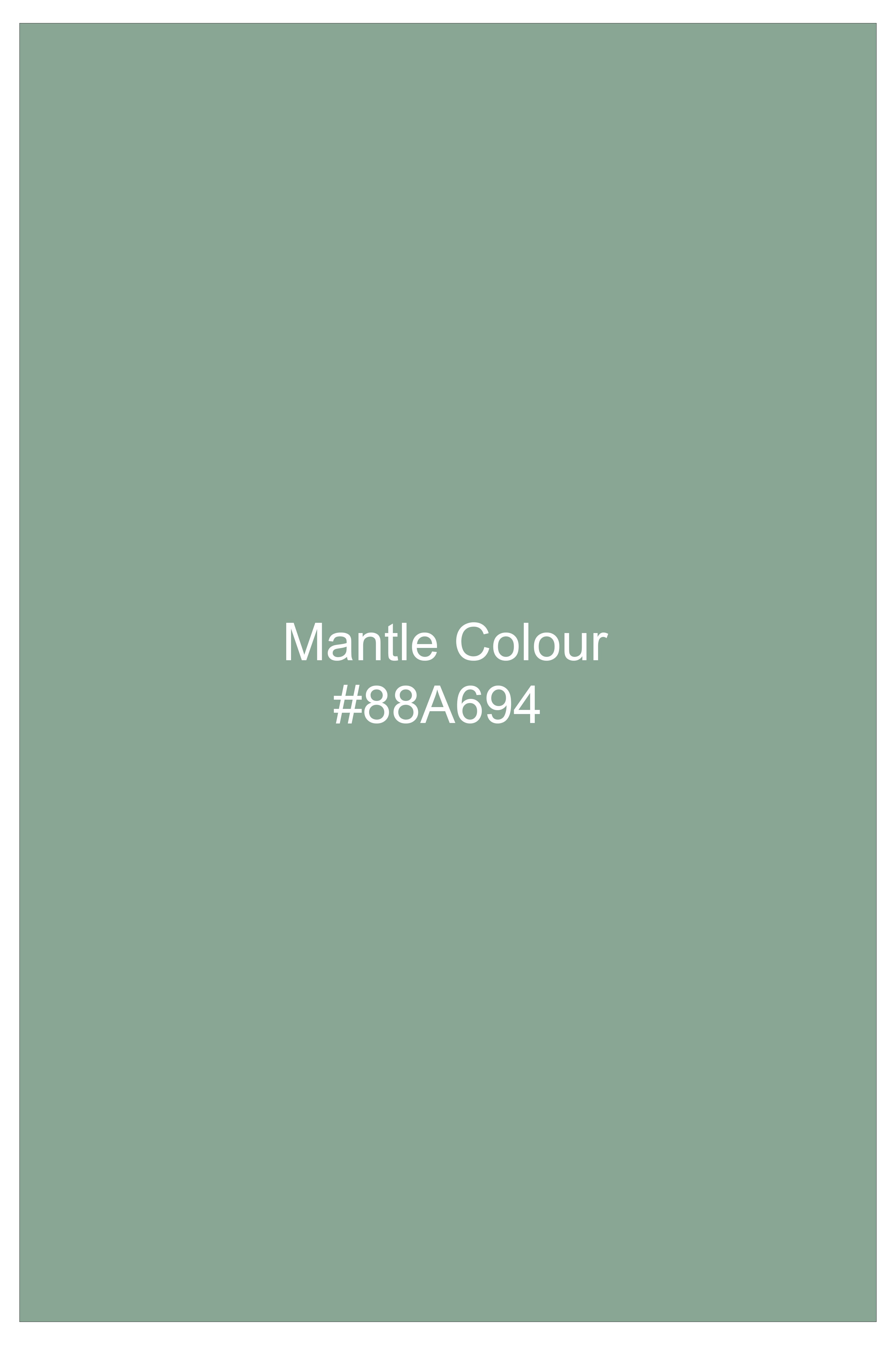 Verdant-Mantle Green Luxurious Linen Dress Shirt
