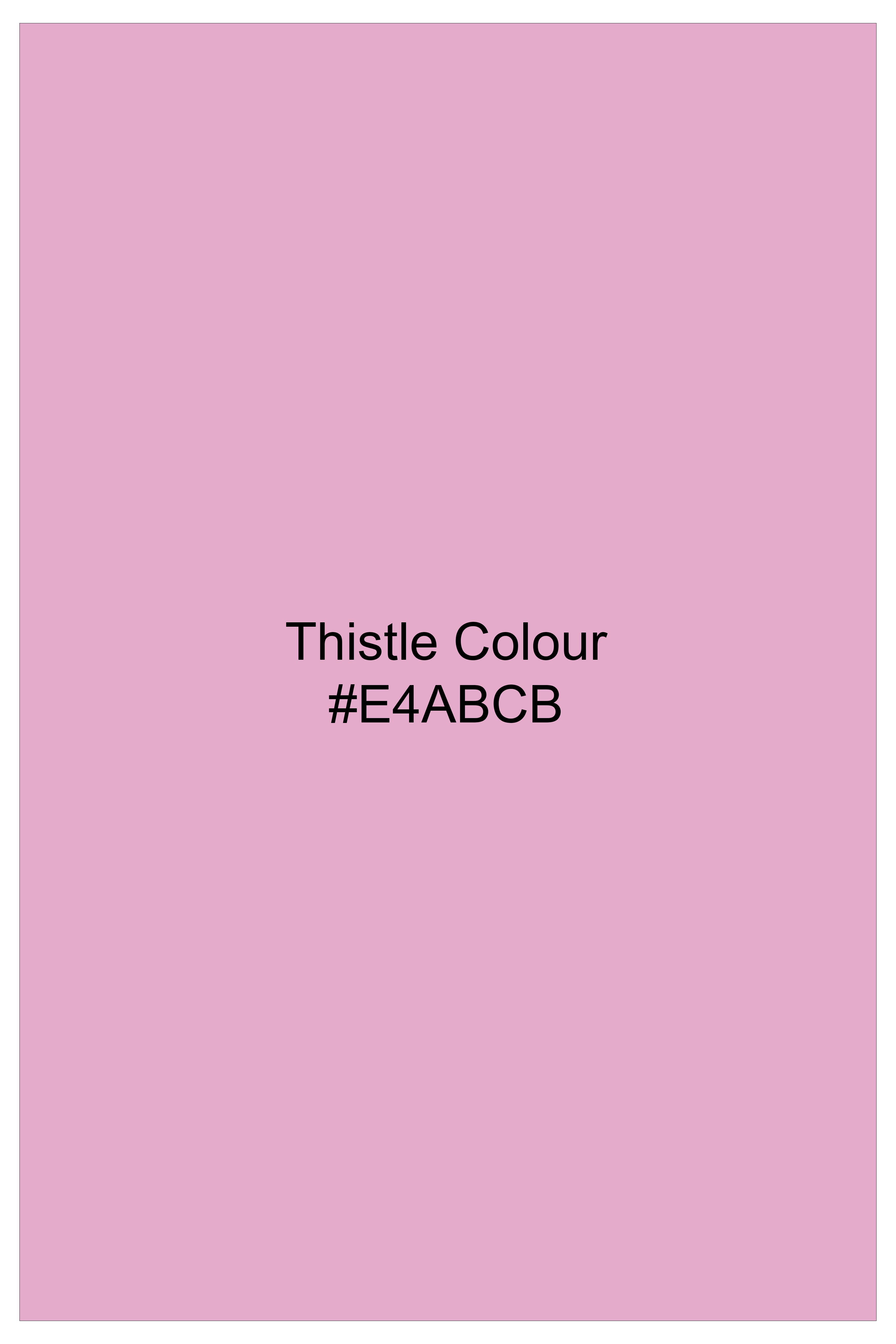 Rose Luxe-Thistle Pink Solid Subtle Sheen Super Soft Premium Cotton Semi Formal Mandarin Collar Shirt