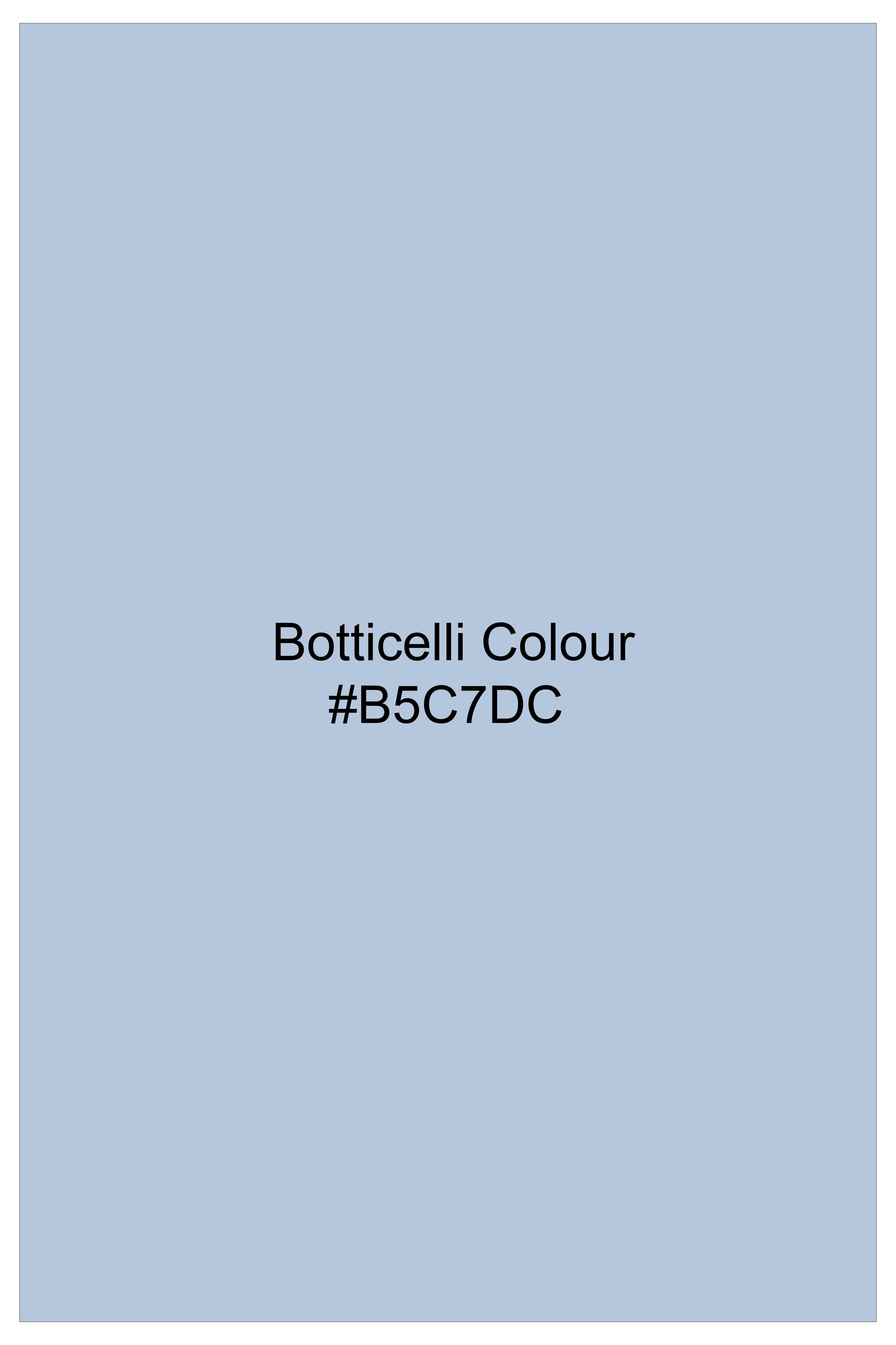 Vincelle-Botticelli Blue Floral Printed Subtle Sheen Super Soft Premium Cotton Semi Formal Shirt