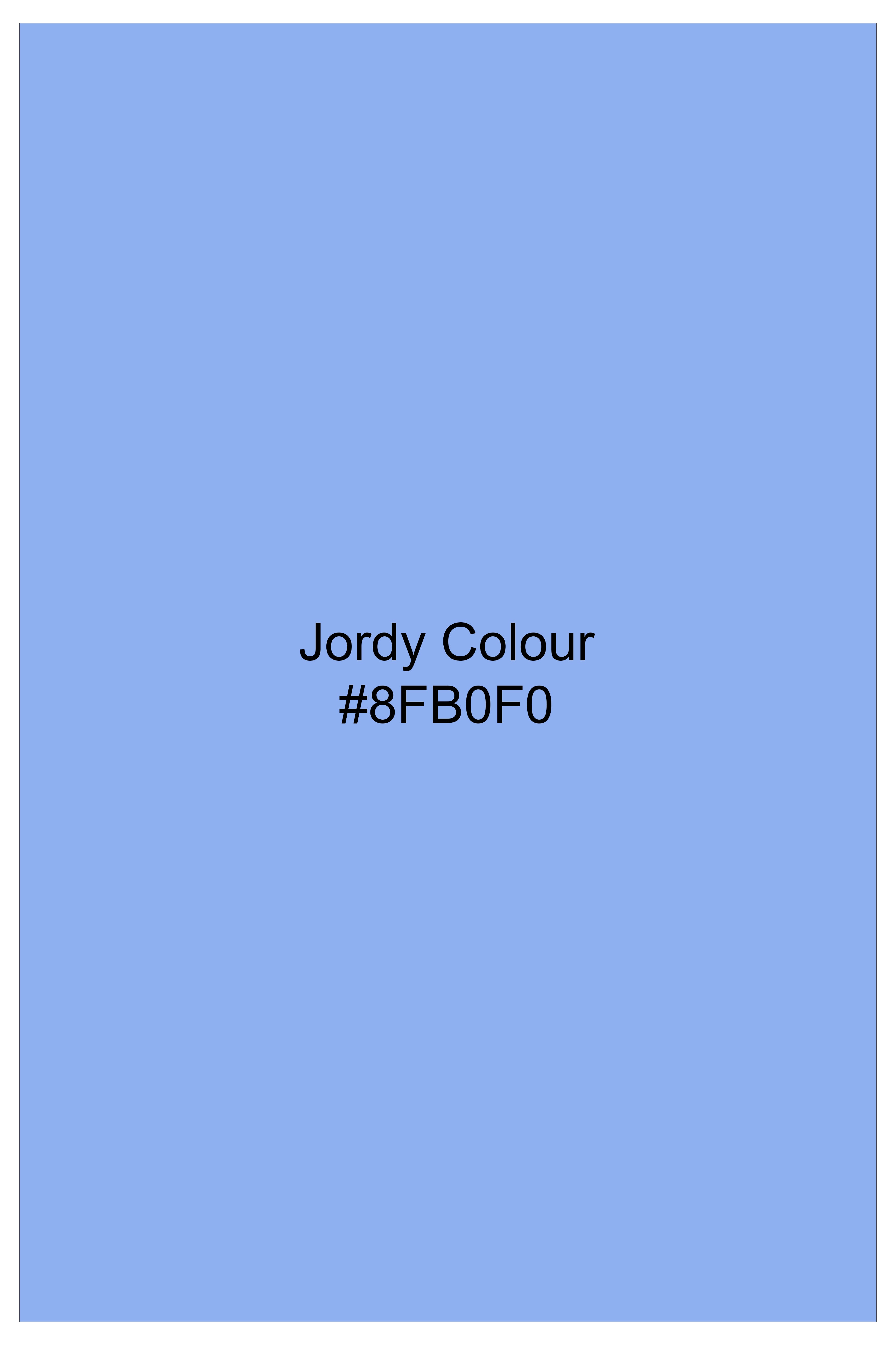 Jordy Blue Dobby Textured Premium Cotton Shirt