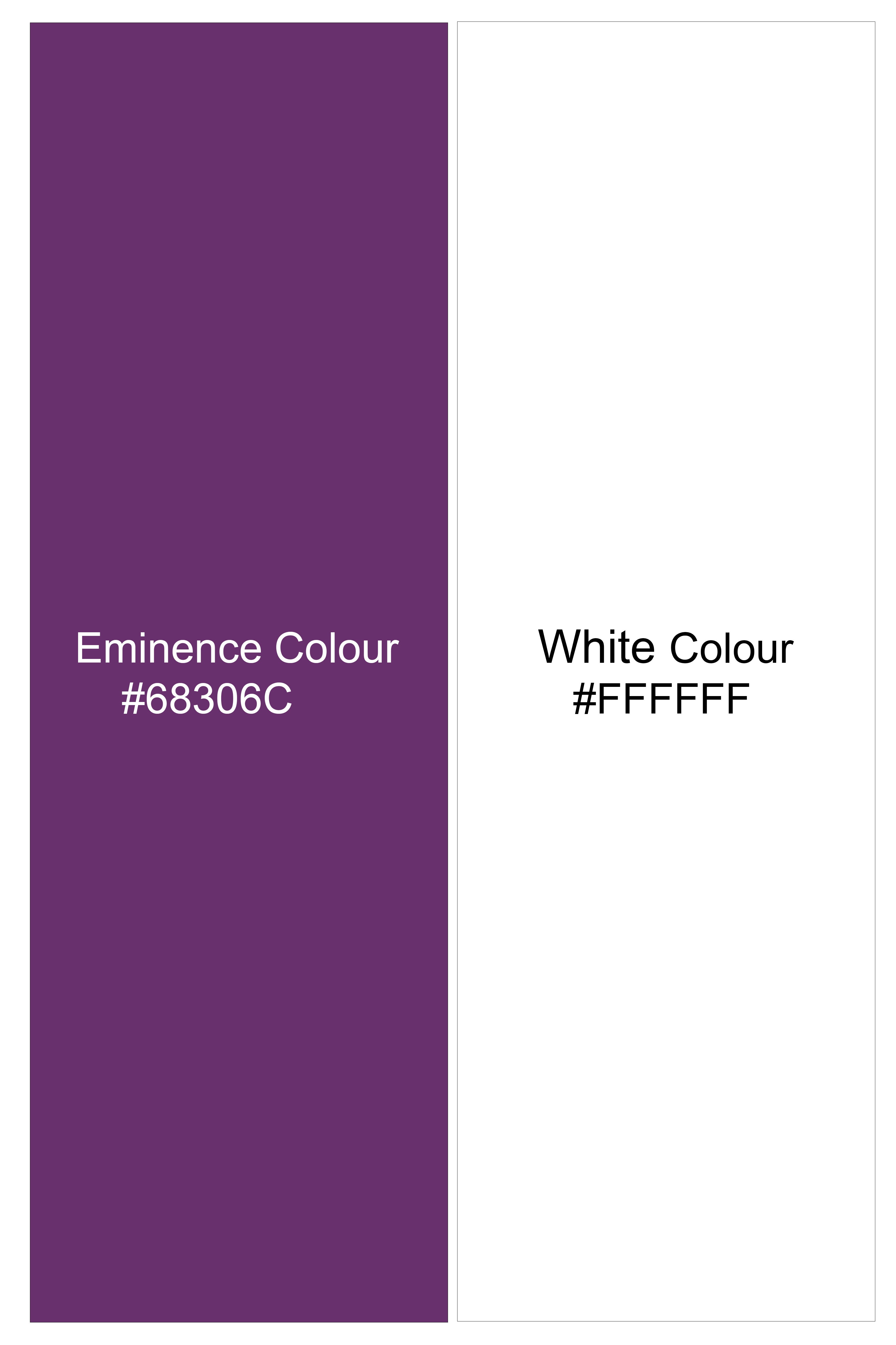 Amethyst-Eminence Purple And Bright White Candy Striped Subtle Sheen Super Soft Premium Cotton Dress Shirt