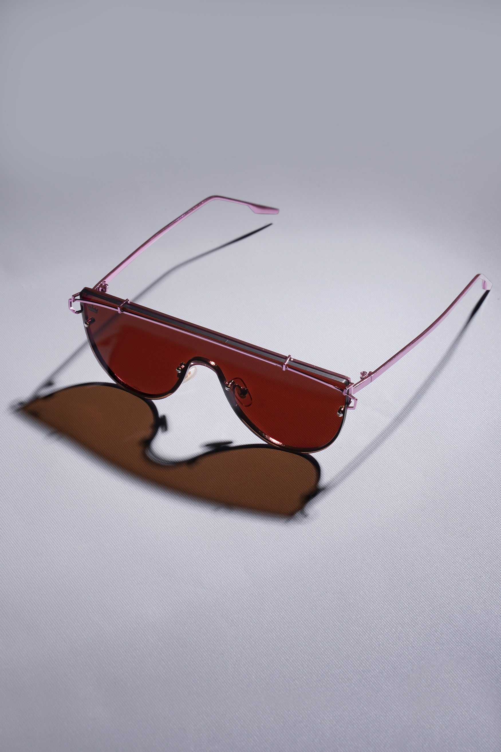 Syrup Brown French Crown Oversized Unisex Sunglasses