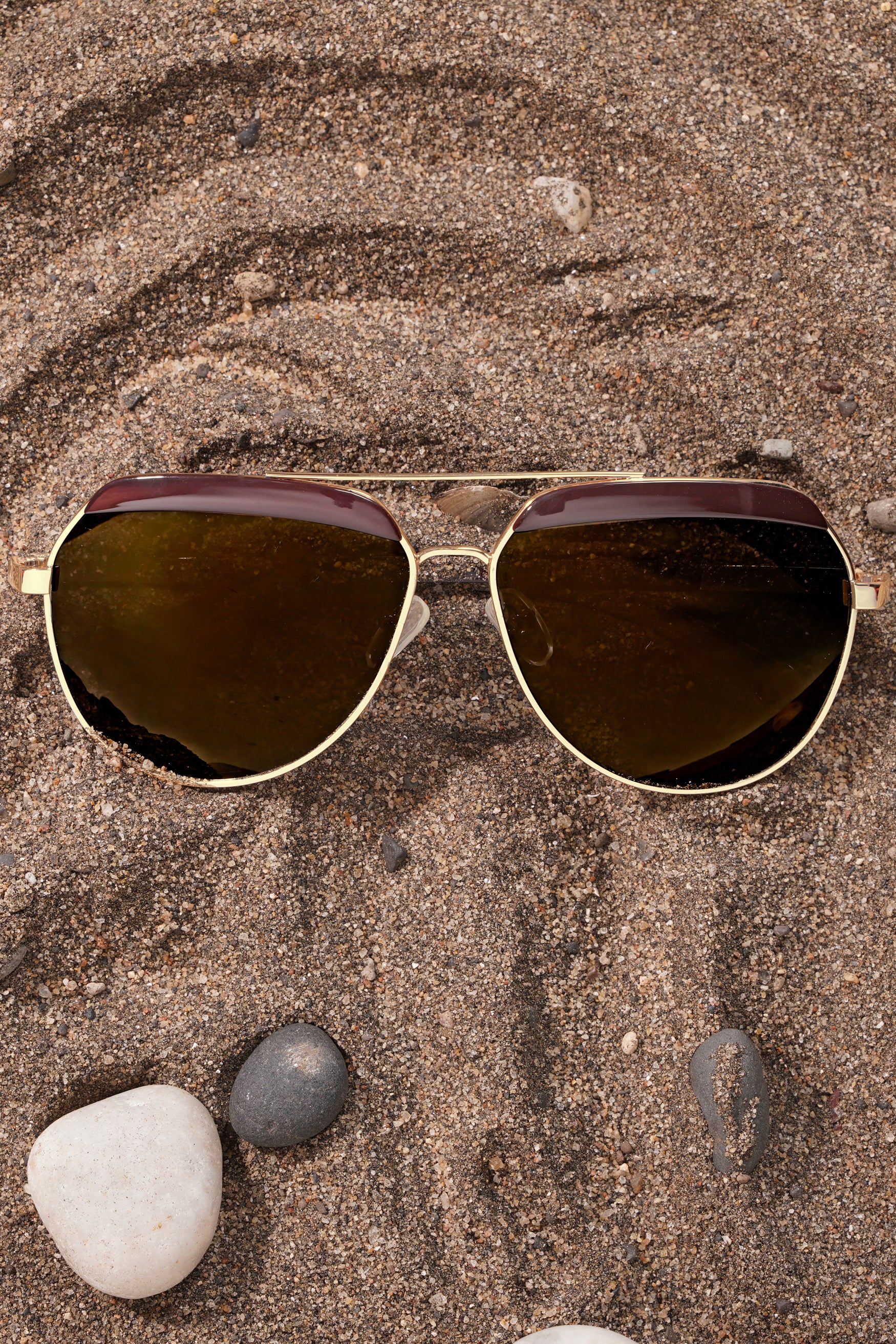 Wood Green French Crown Unisex Aviator Sunglasses