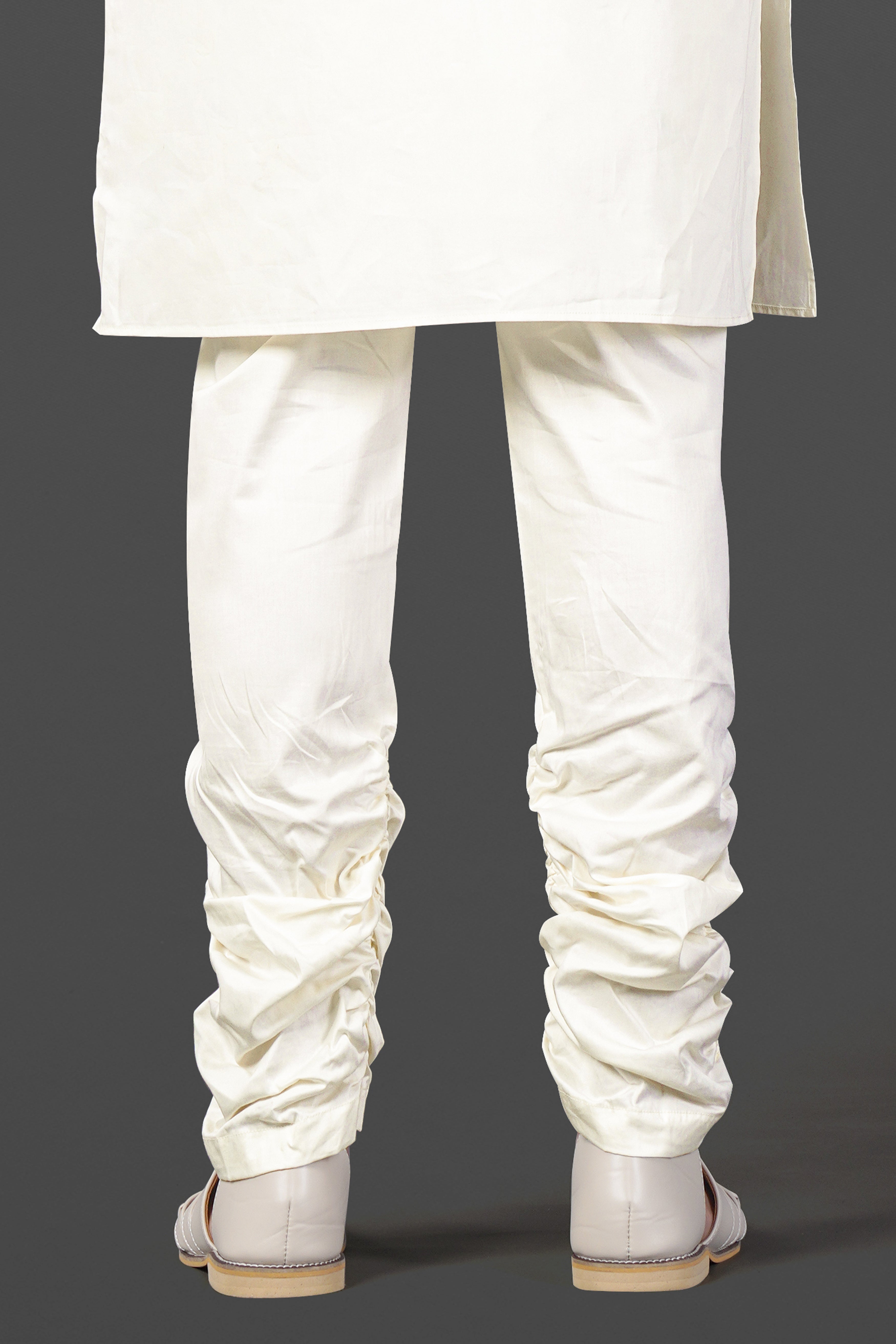 Ecru Cream Subtle Sheen Super Soft Premium Cotton Churi Pant