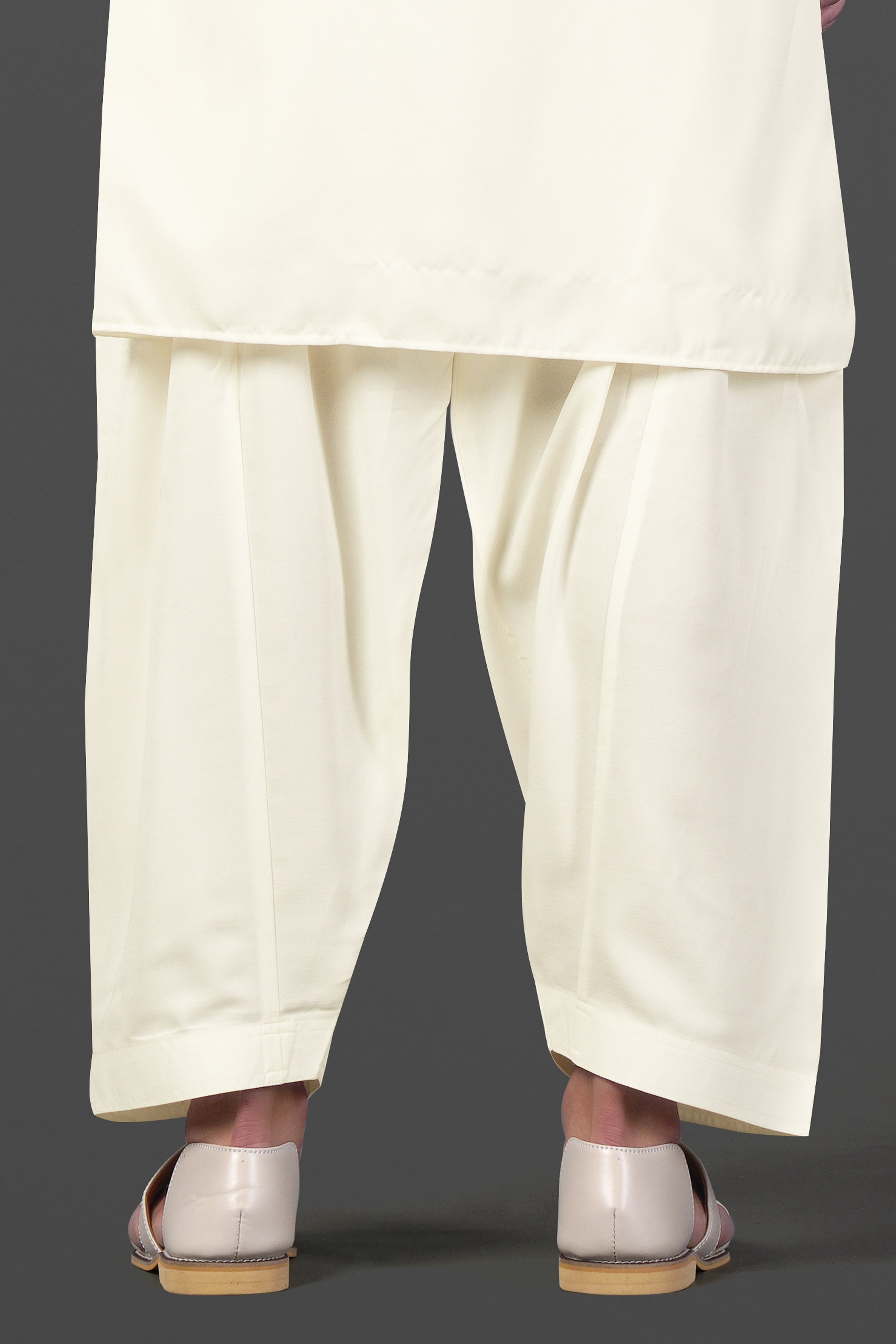 Ivory Cream Viscose Dhoti