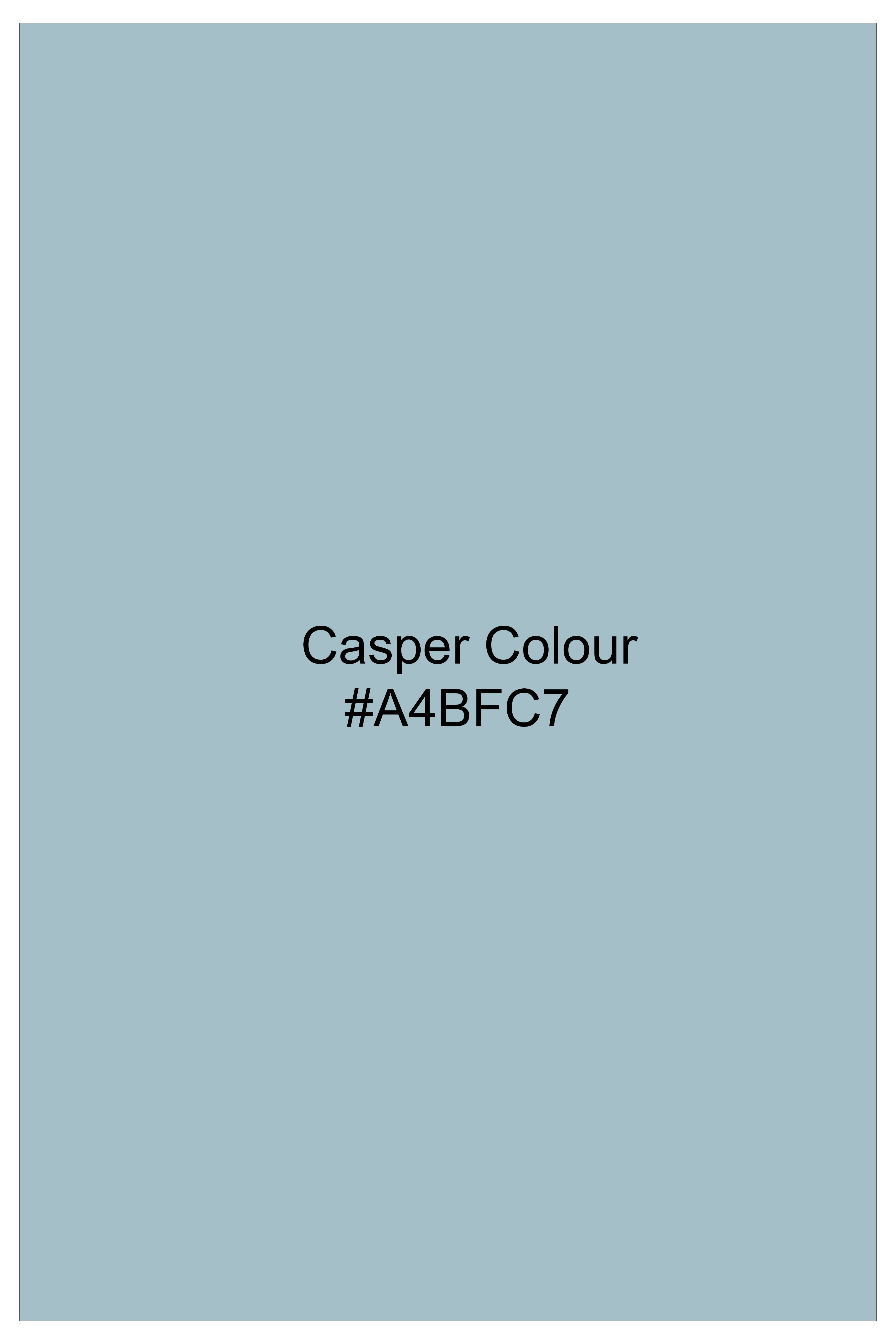 Casper Blue Solid Indo-Western Set