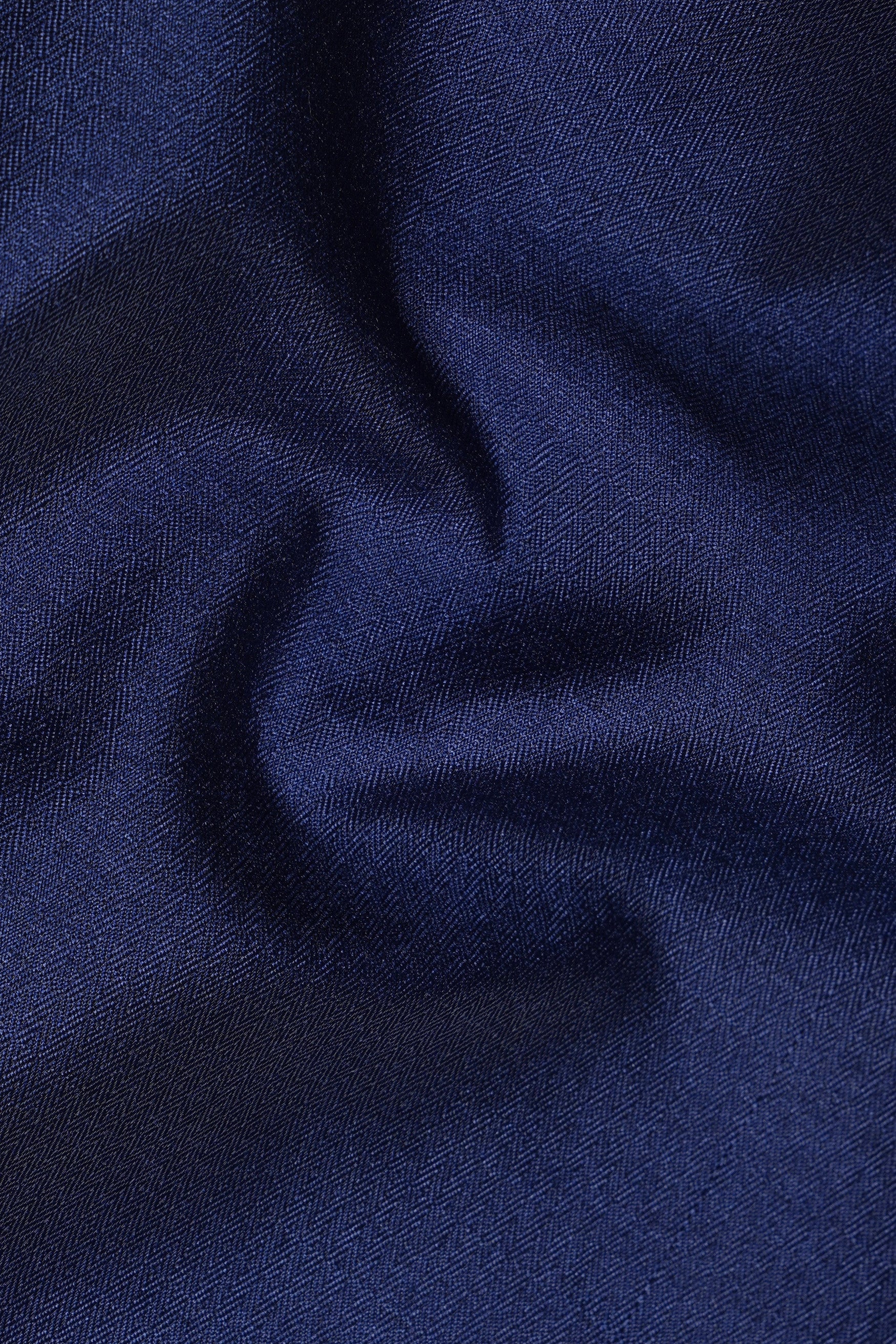 Cloud Burst and Haiti Blue Moroccan Thread and Sequin Embroidered Indo-Western