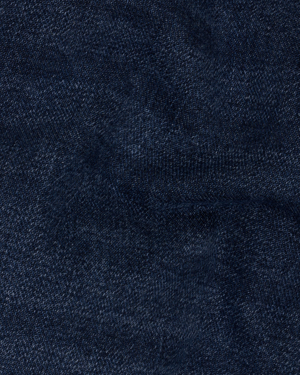 Mirage Navy Blue Mildly Distressed Whiskering Wash Denim Shorts SR214-28, SR214-30, SR214-32, SR214-34, SR214-36, SR214-38, SR214-40, SR214-42, SR214-44