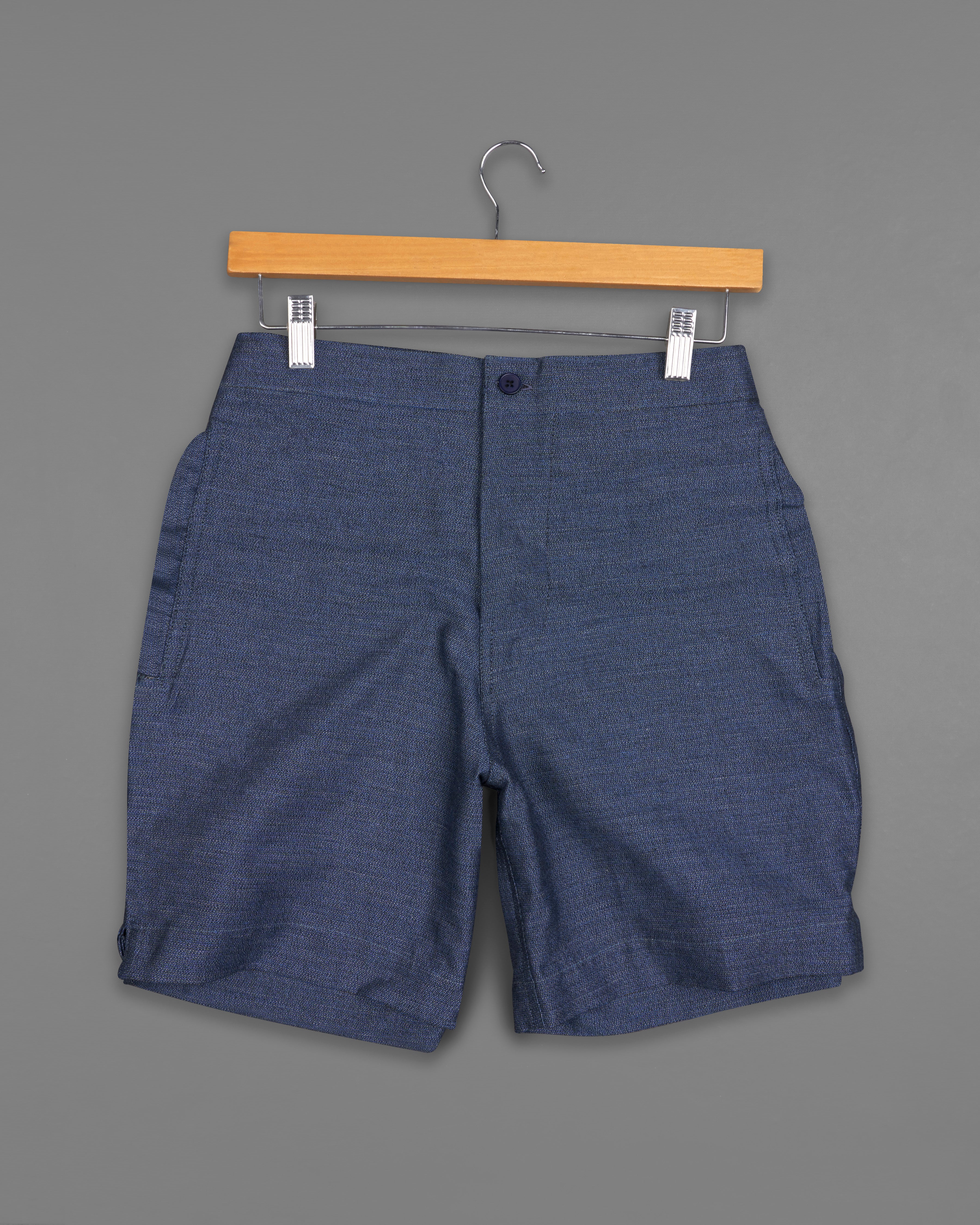 Bleached Gray Dobby Textured Giza Cotton Shorts SR228-28, SR228-30, SR228-32, SR228-34, SR228-36, SR228-38, SR228-40, SR228-42, SR228-44