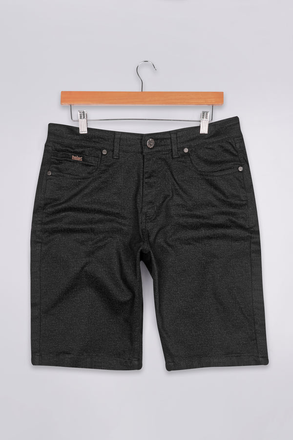 Bleached Black Cargo Shorts