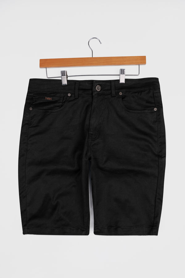 Jade Black Denim Shorts