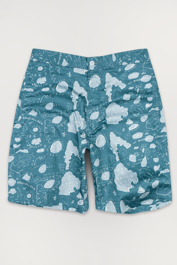 Blumine with Casper Gray Quirky Printed Super Soft Premium Cotton Shorts