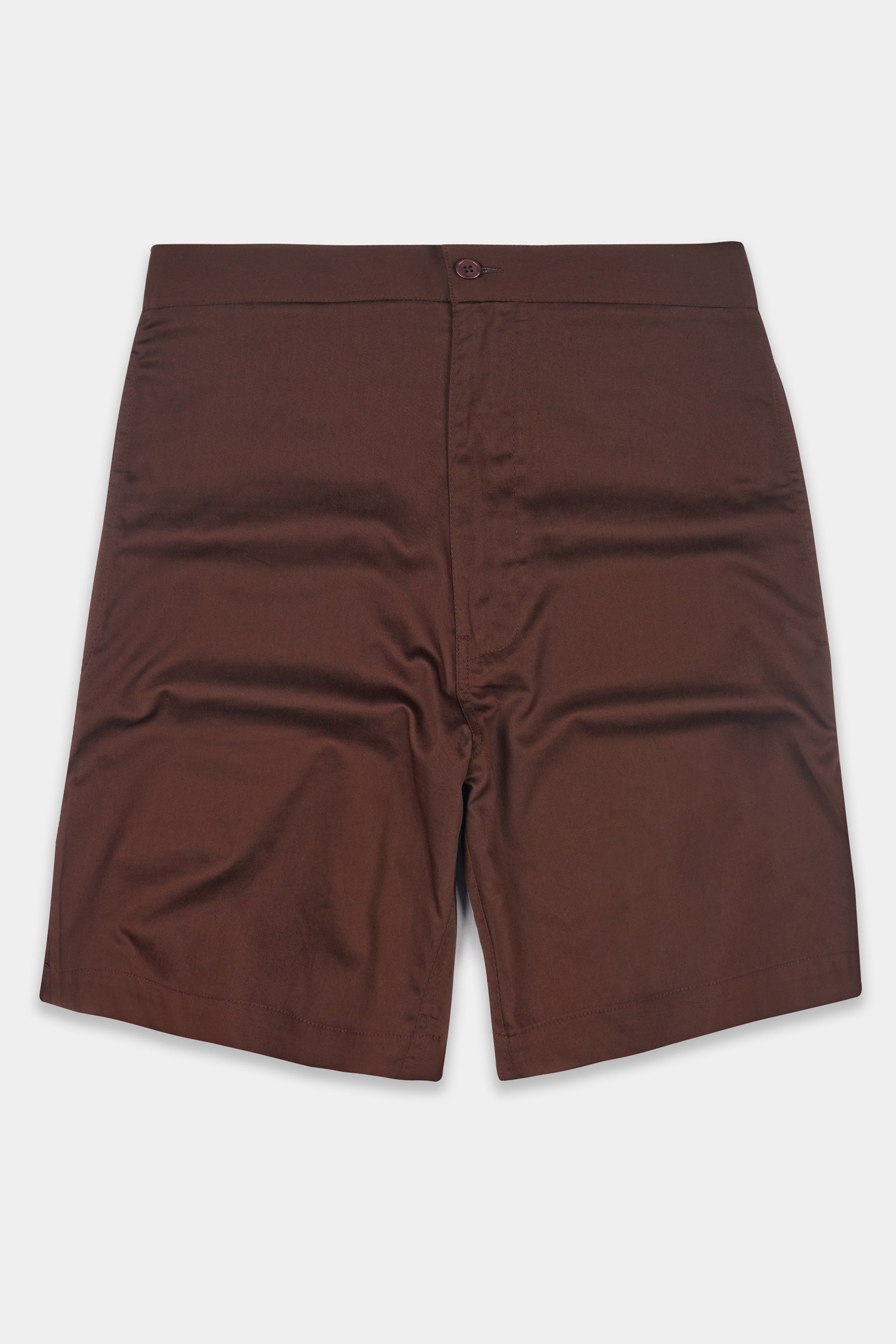 Bistre Brown Subtle Sheen Super Soft Premium Cotton Shorts