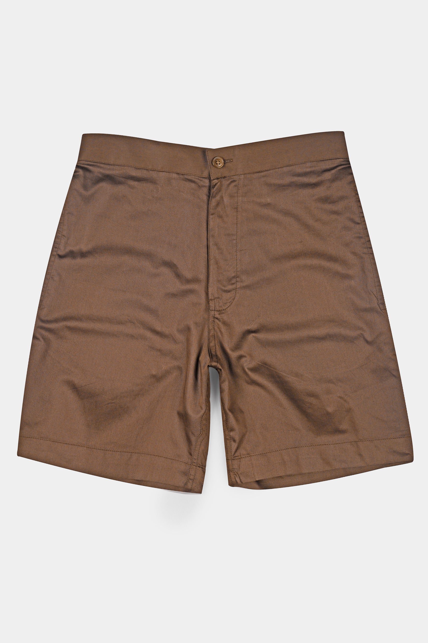 Millbrook Brown Subtle Sheen Super Soft Premium Cotton Shorts