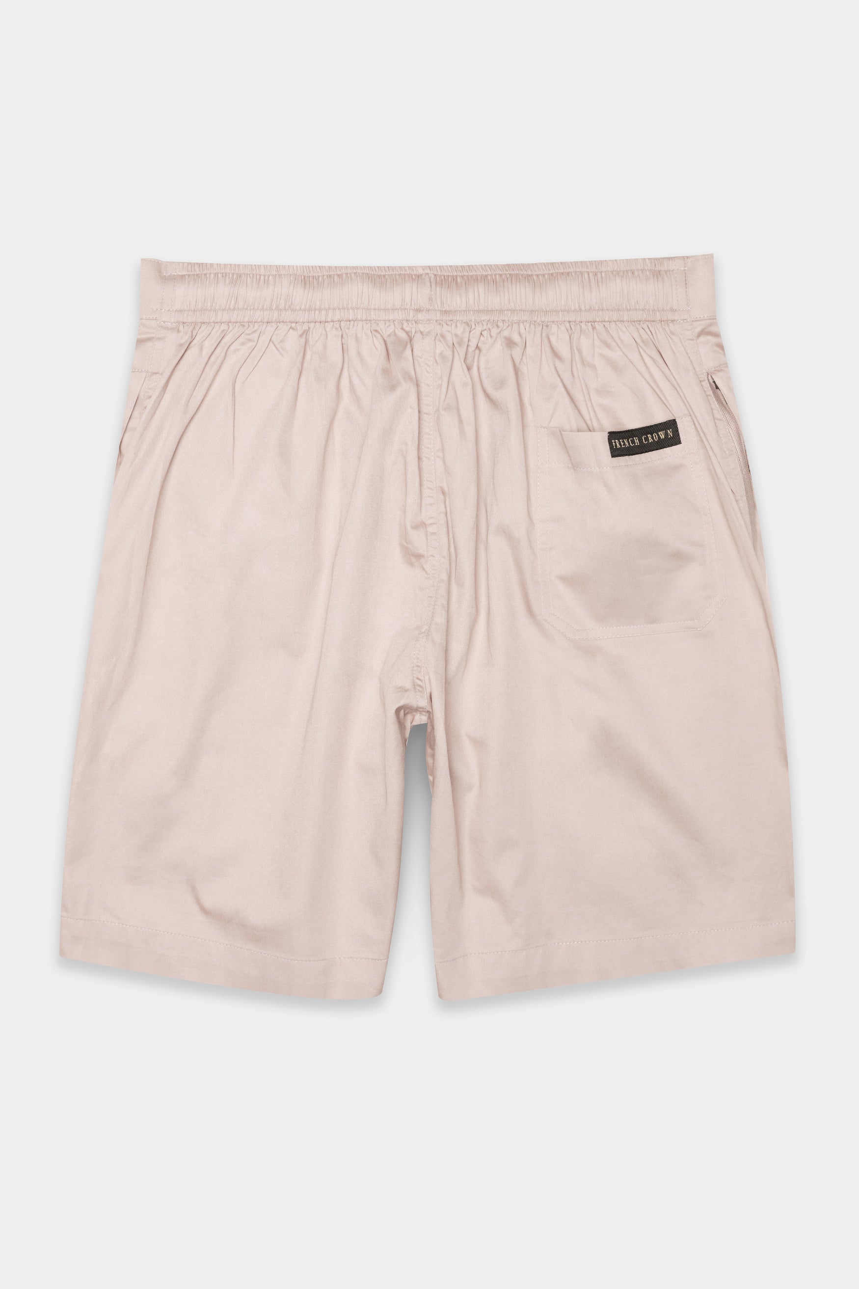 Oyster Beige Subtle Sheen Super Soft Premium Cotton Shorts