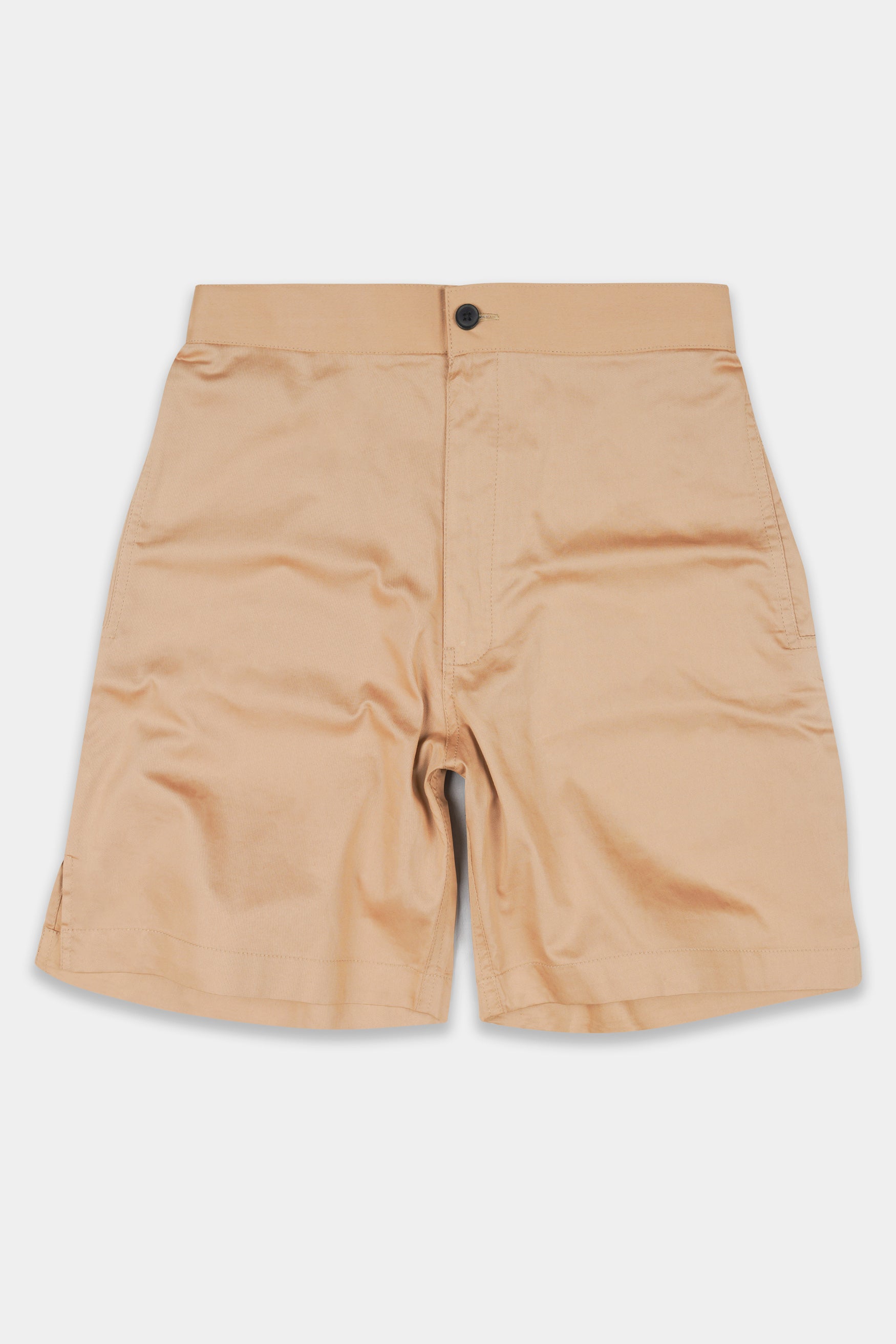 Fawn Brown Subtle Sheen Super Soft Premium Cotton Shorts