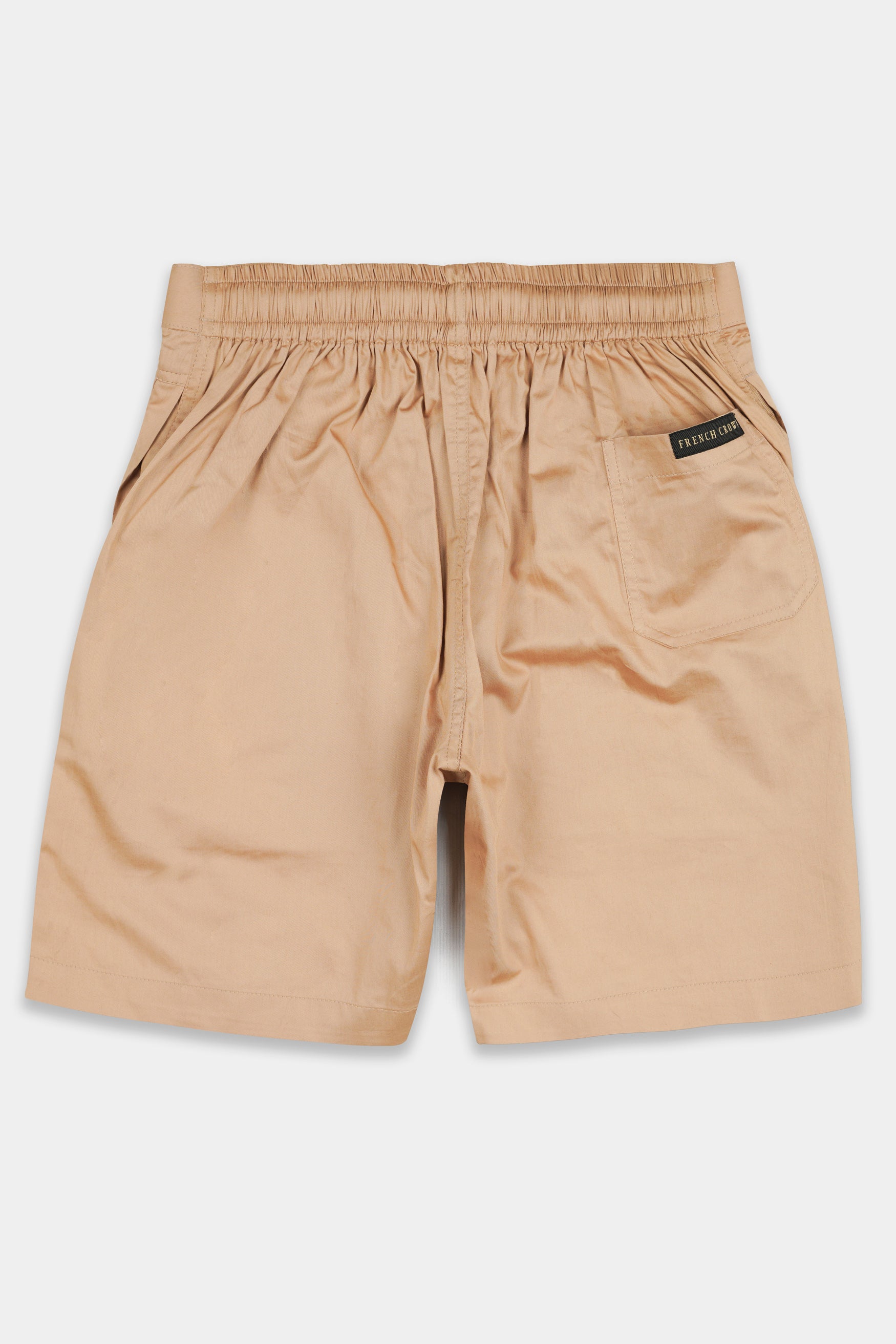 Fawn Brown Subtle Sheen Super Soft Premium Cotton Shorts