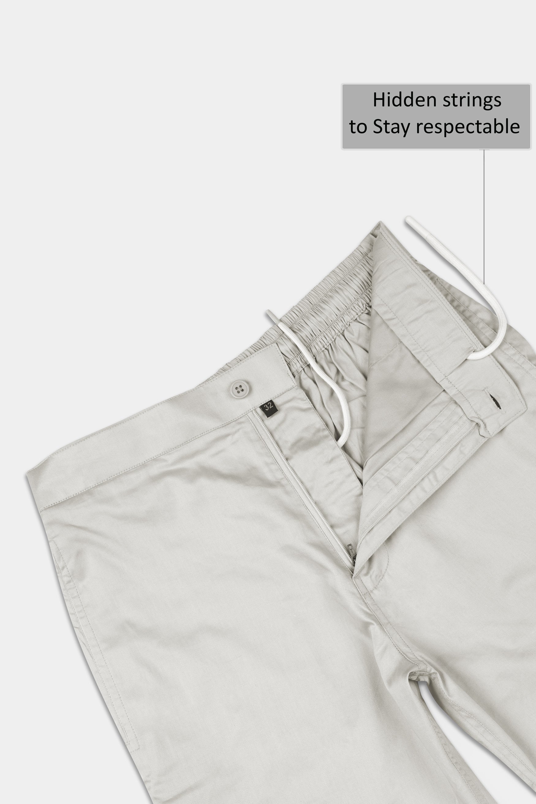 Hawkes Gray Subtle Sheen Super Soft Premium Cotton Shorts