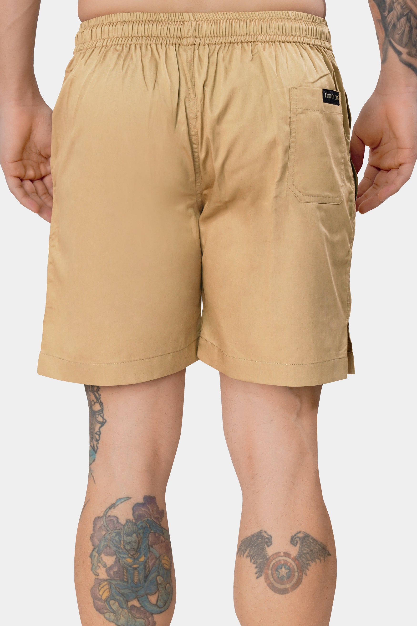 Pavlova Brown Subtle Sheen Super Soft Premium Cotton Shorts