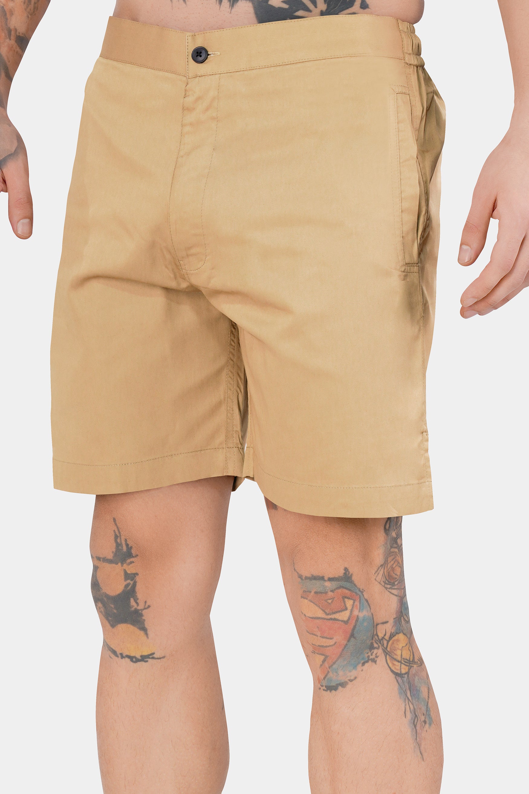 Pavlova Brown Subtle Sheen Super Soft Premium Cotton Shorts