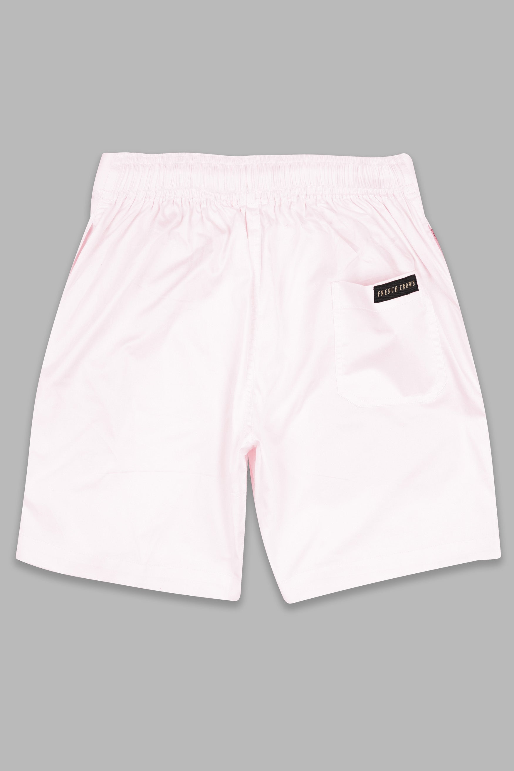 Bizarre Pink Subtle Sheen Super Soft Premium Cotton Shorts