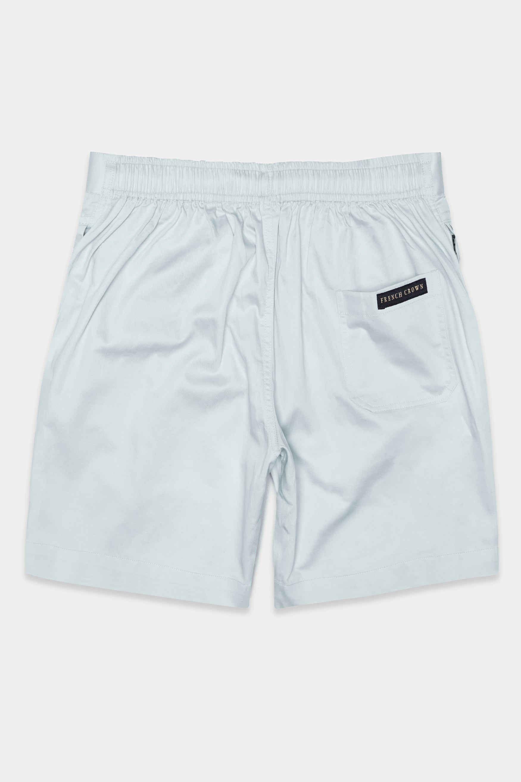 Geyser Blue Subtle Sheen Super Soft Premium Cotton Shorts