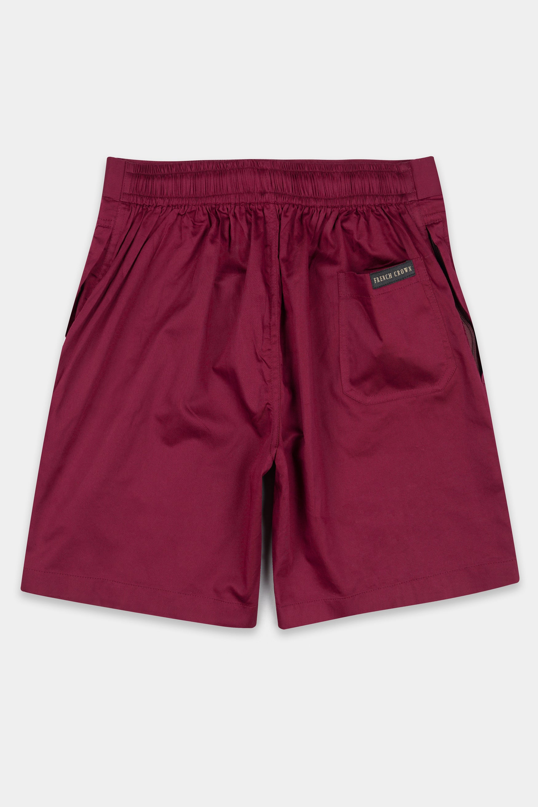 Claret Maroon Subtle Sheen Super Soft Premium Cotton Shorts SR305-28,  SR305-30,  SR305-32,  SR305-34,  SR305-36,  SR305-38,  SR305-40,  SR305-42,  SR305-44