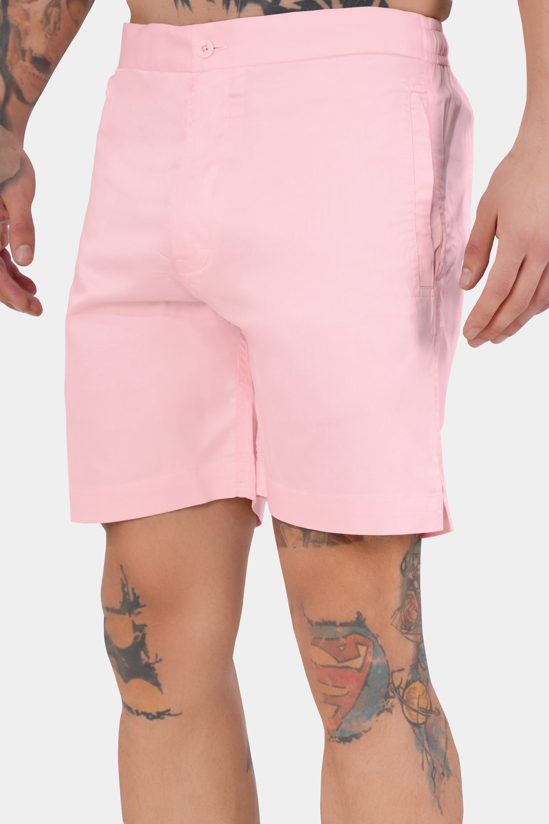 Cavern Pink Subtle Sheen Super Soft Premium Cotton Shorts SR310-28,  SR310-30,  SR310-32,  SR310-34,  SR310-36,  SR310-38,  SR310-40,  SR310-42,  SR310-44