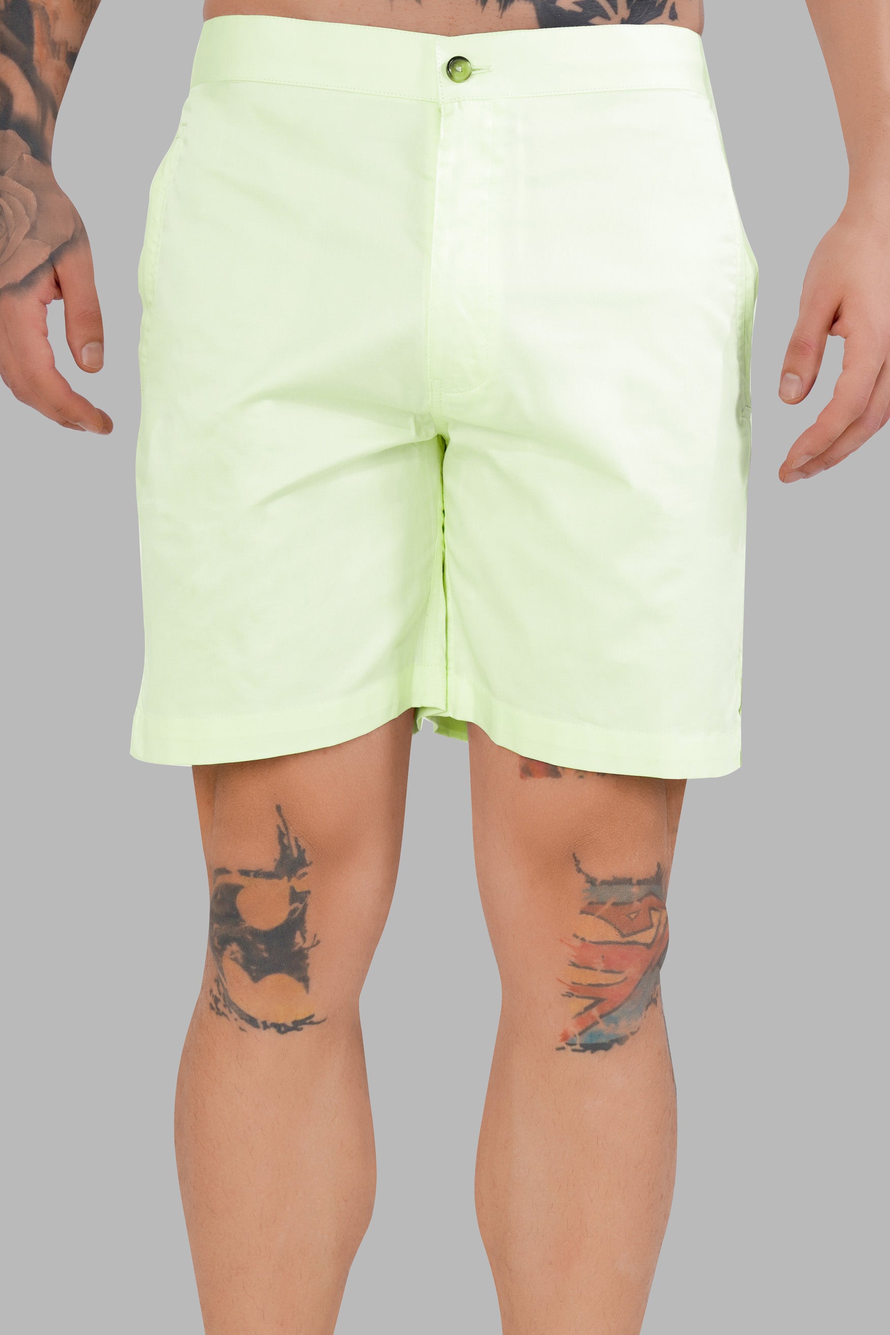 Nyanza Green Subtle Sheen Super Soft Premium Cotton Shorts SR312-28,  SR312-30,  SR312-32,  SR312-34,  SR312-36,  SR312-38,  SR312-40,  SR312-42,  SR312-44