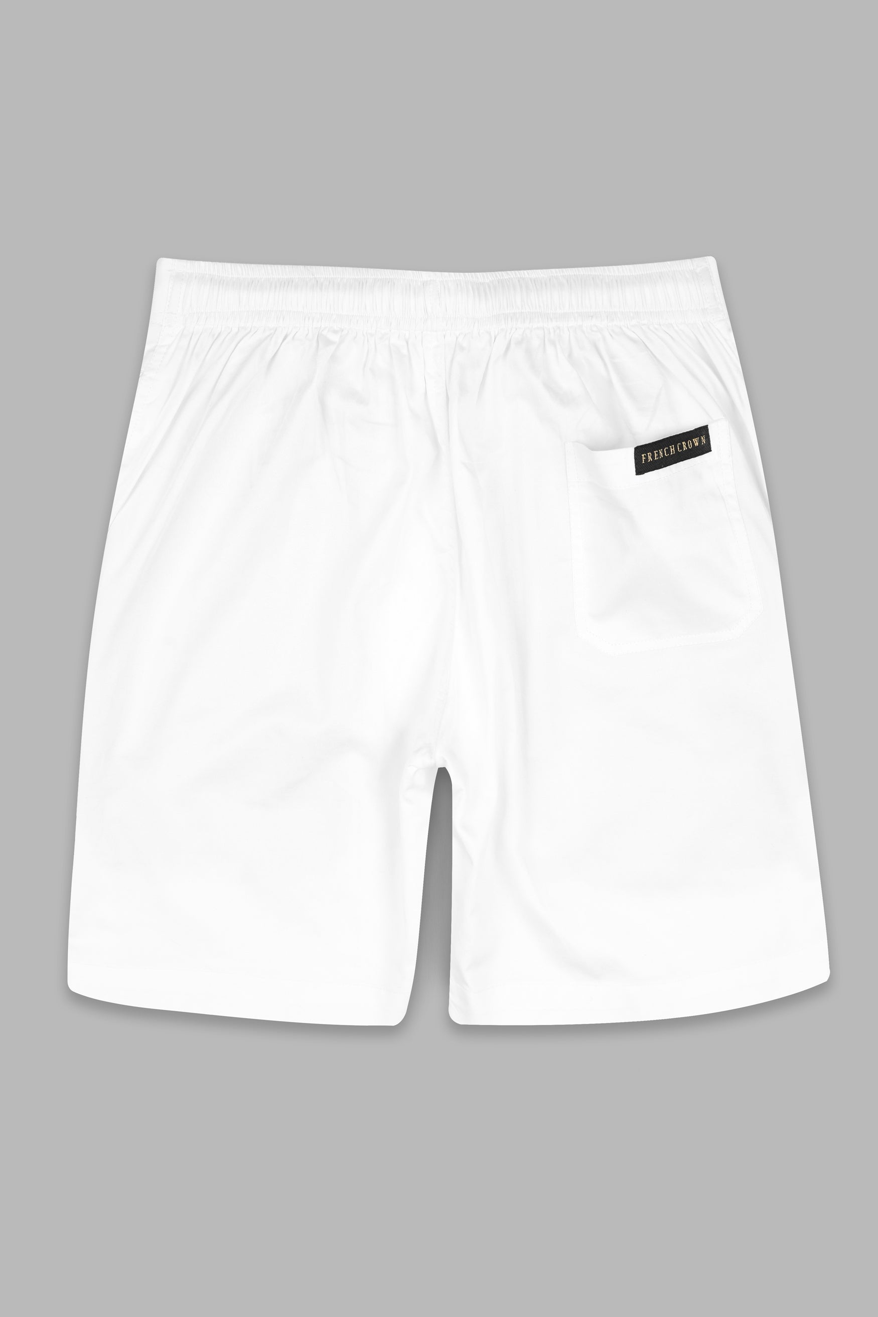 Bright White Subtle Sheen Super Soft Premium Cotton Shorts SR316-28,  SR316-30,  SR316-32,  SR316-34,  SR316-36,  SR316-38,  SR316-40,  SR316-42,  SR316-44