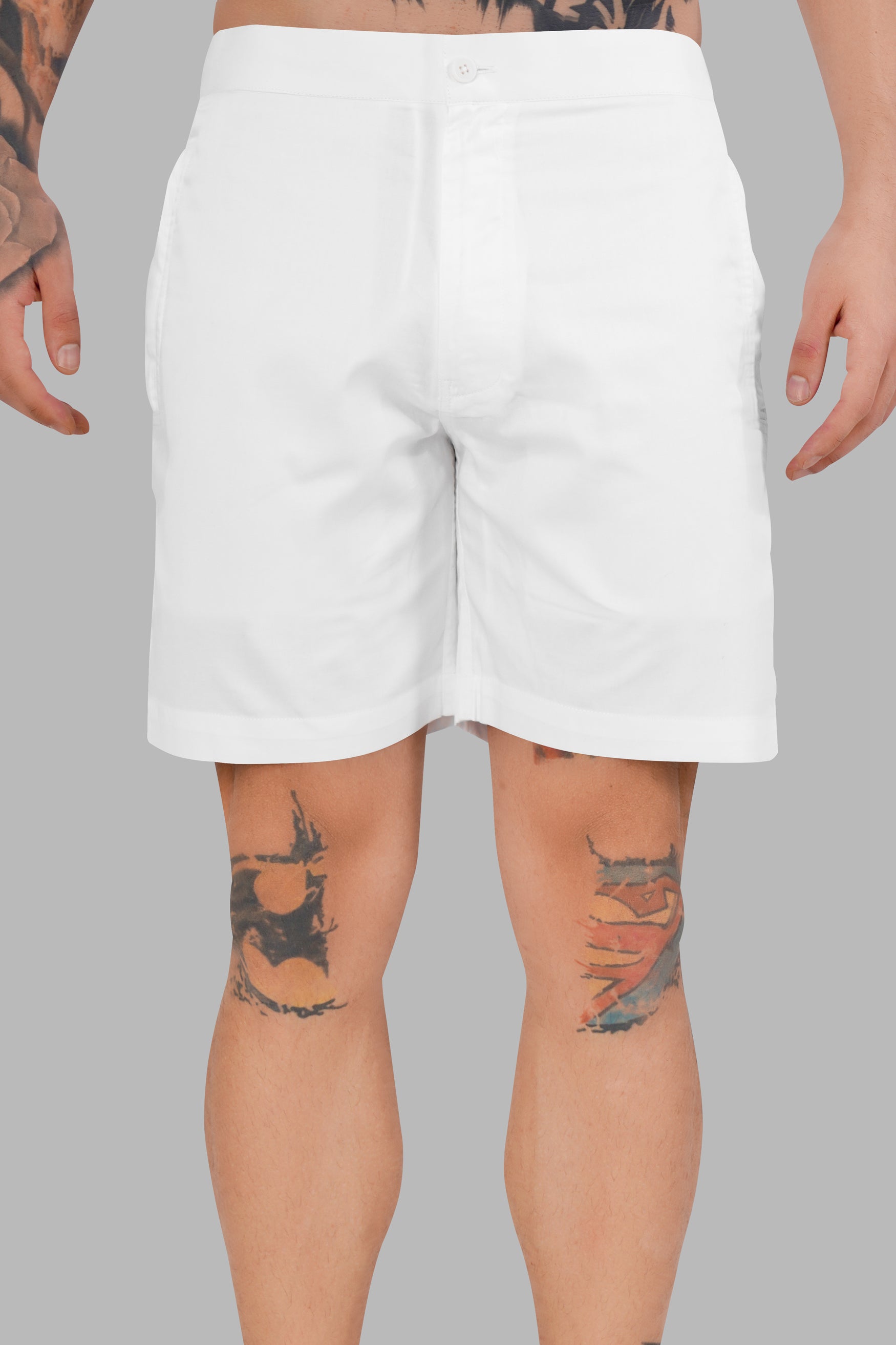 Bright White Subtle Sheen Super Soft Premium Cotton Shorts SR316-28,  SR316-30,  SR316-32,  SR316-34,  SR316-36,  SR316-38,  SR316-40,  SR316-42,  SR316-44